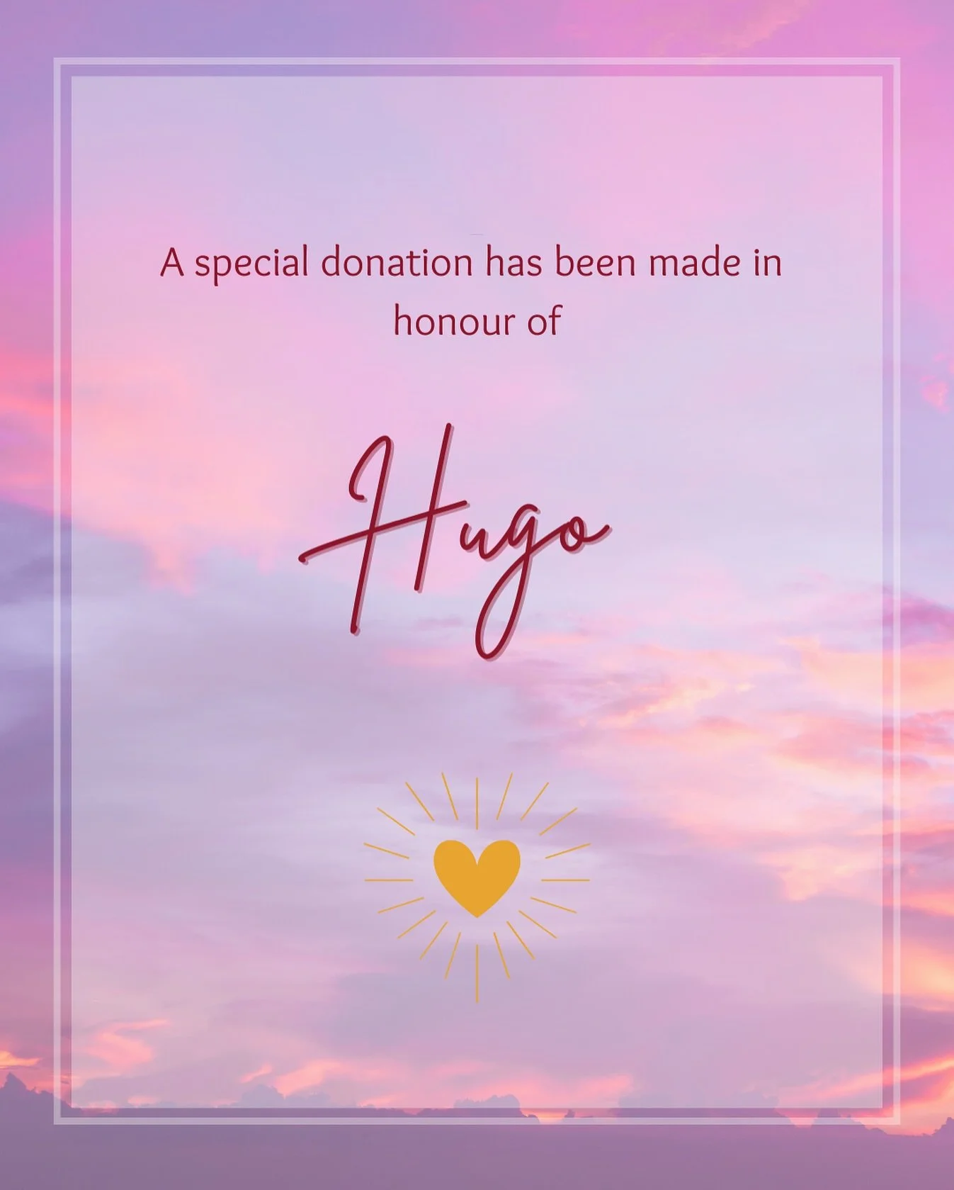 Donation in Memory 💙

Late last year, a care box was donated in honour of a darling boy, Hugo, my his mum&rsquo;s colleagues. Hugo had a big impact on the lives of many, even before he was born. 

It is such an honour to be a part of the memory and 
