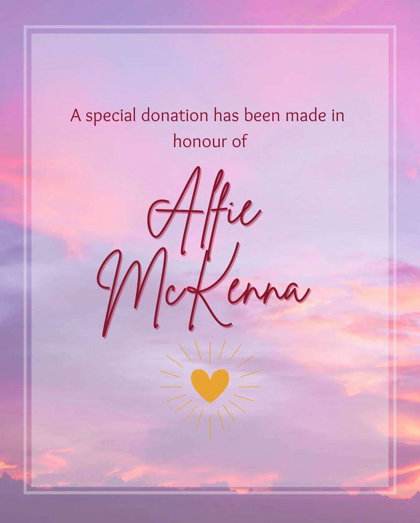 Donated in honour of Alfie 🩵🦋

Yesterday was Alfie&rsquo;s 1st Birthday. He&rsquo;s a precious boy who made a huge mark on those who knew him during his 48 days, and many more since then. 

Alfie&rsquo;s mum and dad donated several care boxes in hi