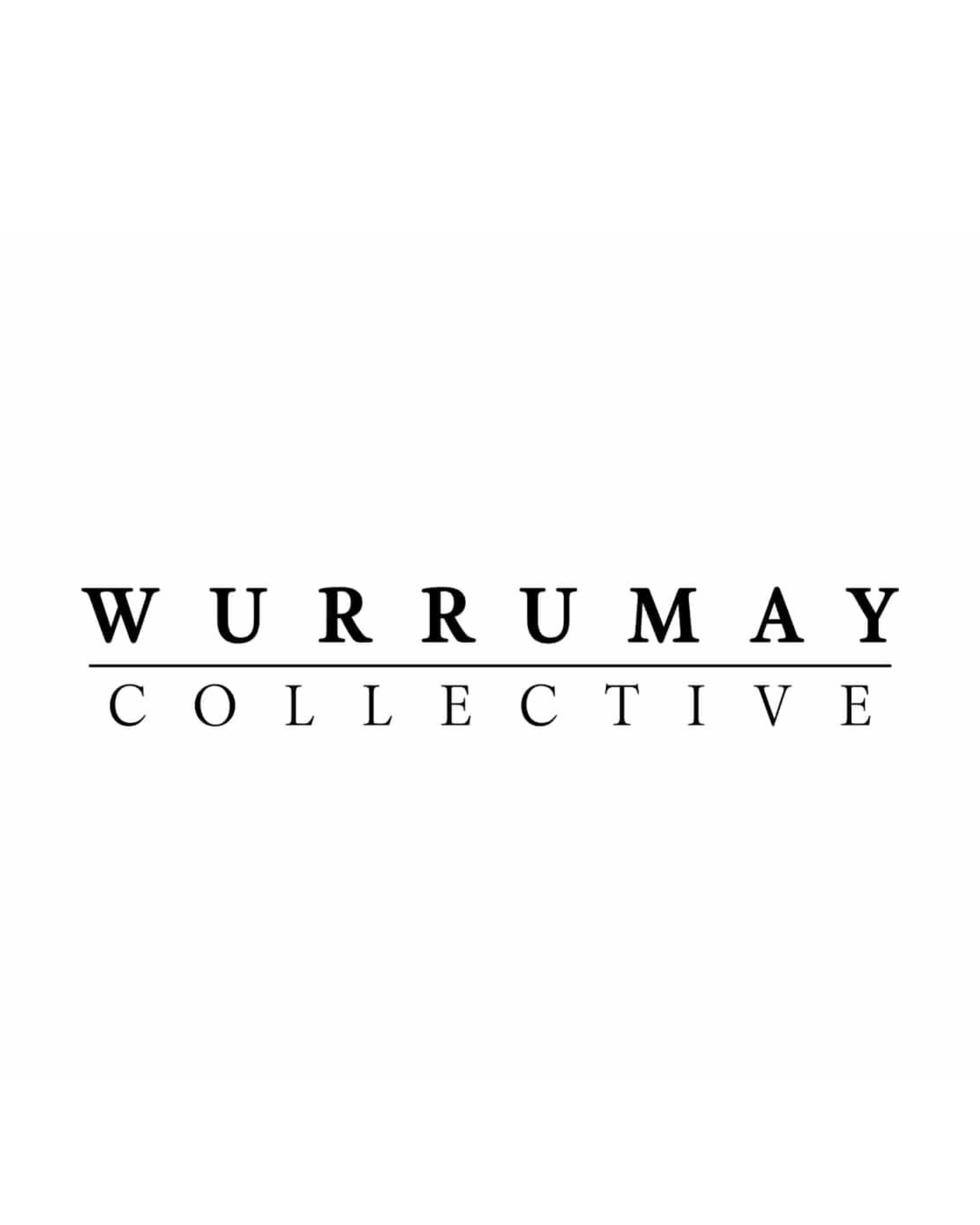 Logo for Wurrmay Collective with black and white design.