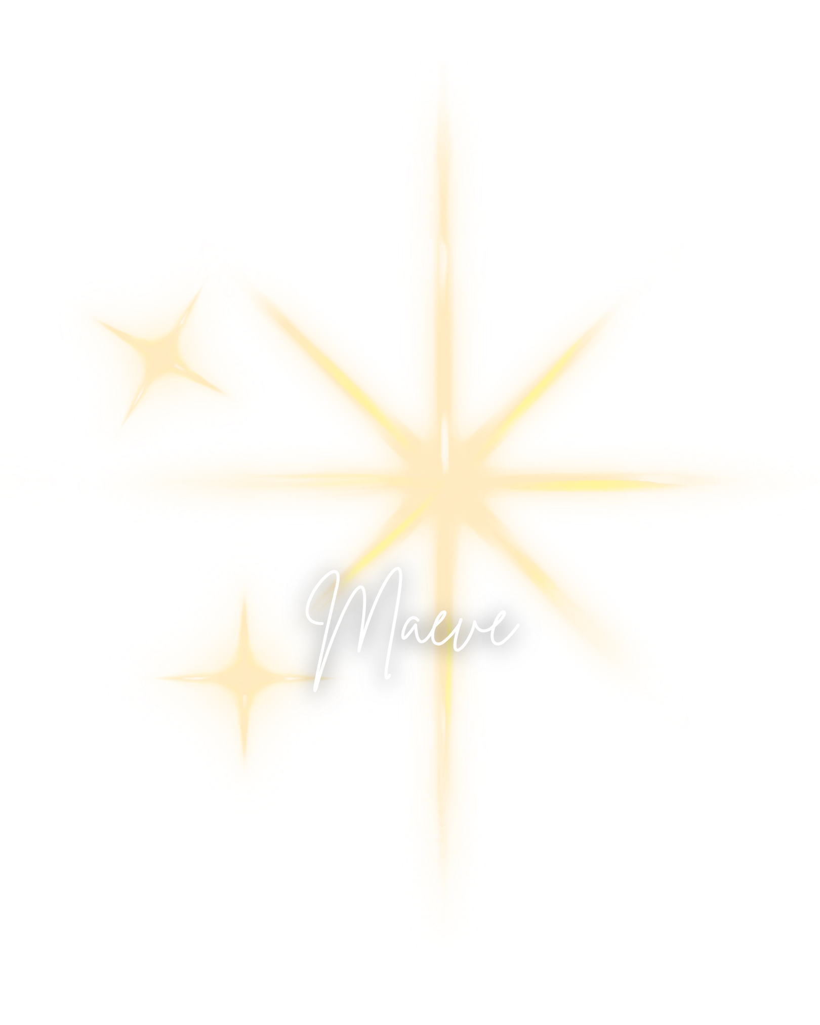 A stylized, glowing beige marijuana leaf with the word 'Maui' written in cursive across it.