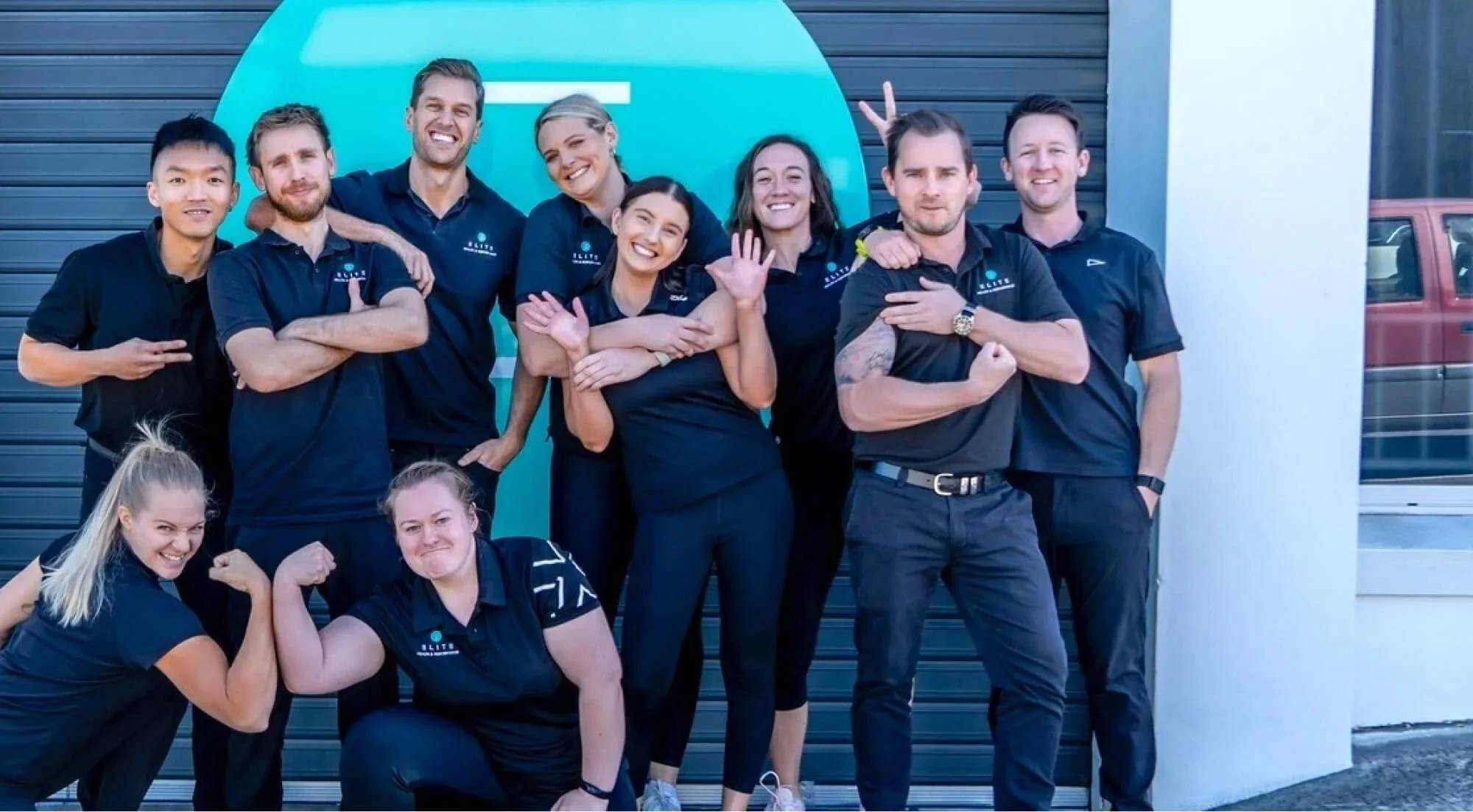 Sports chiropractor Brisbane clinic team photo