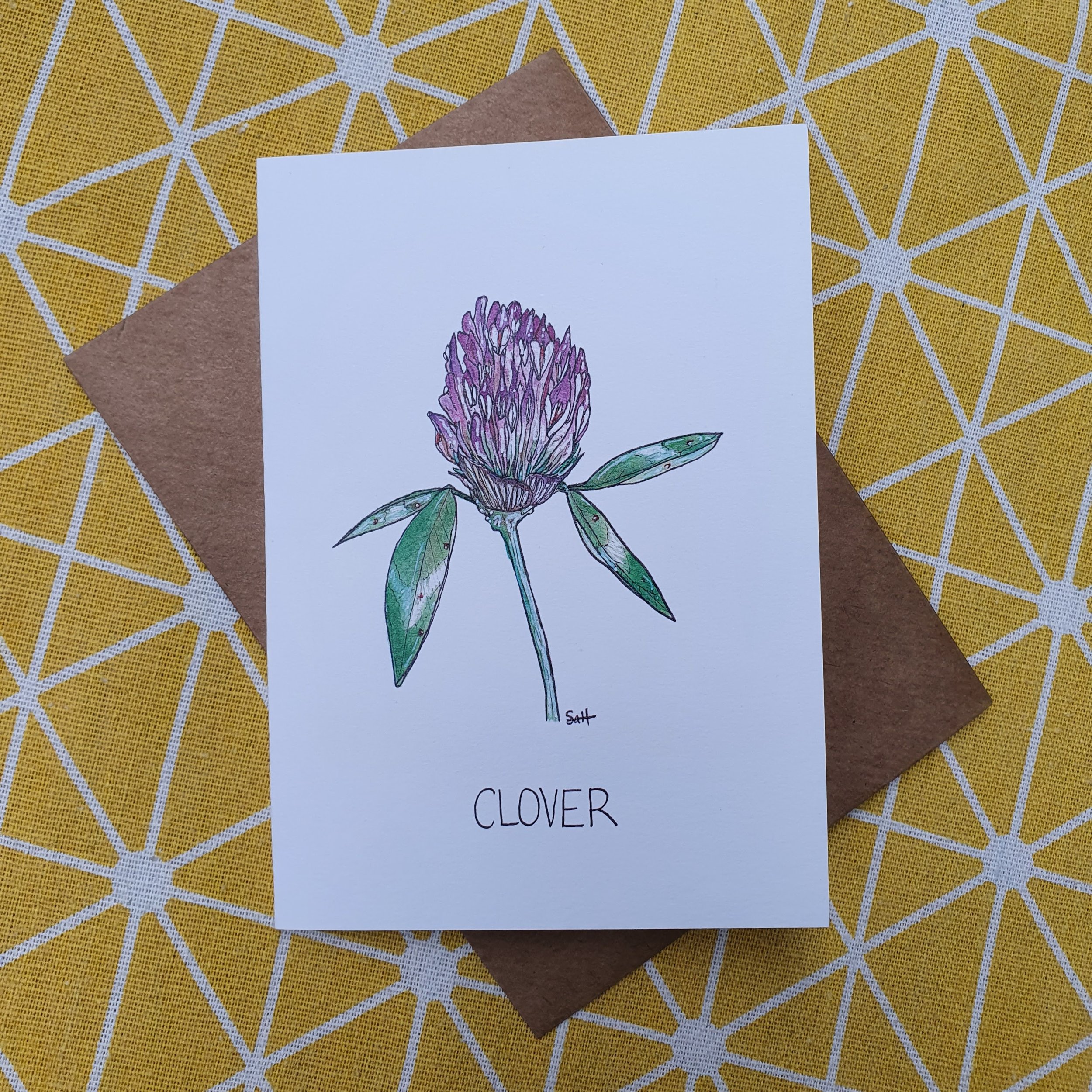 Clover Greetings Card