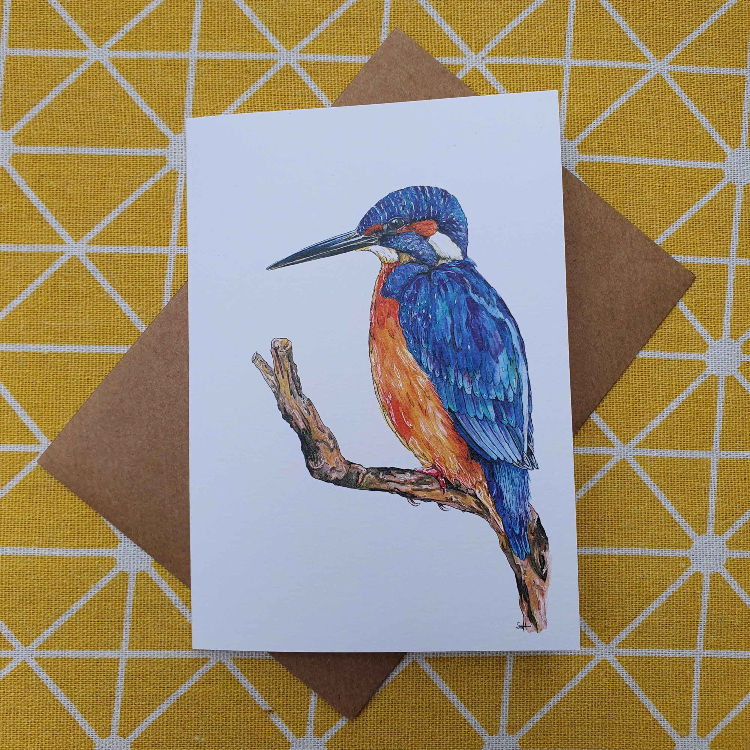 Kingfisher Greetings Card
