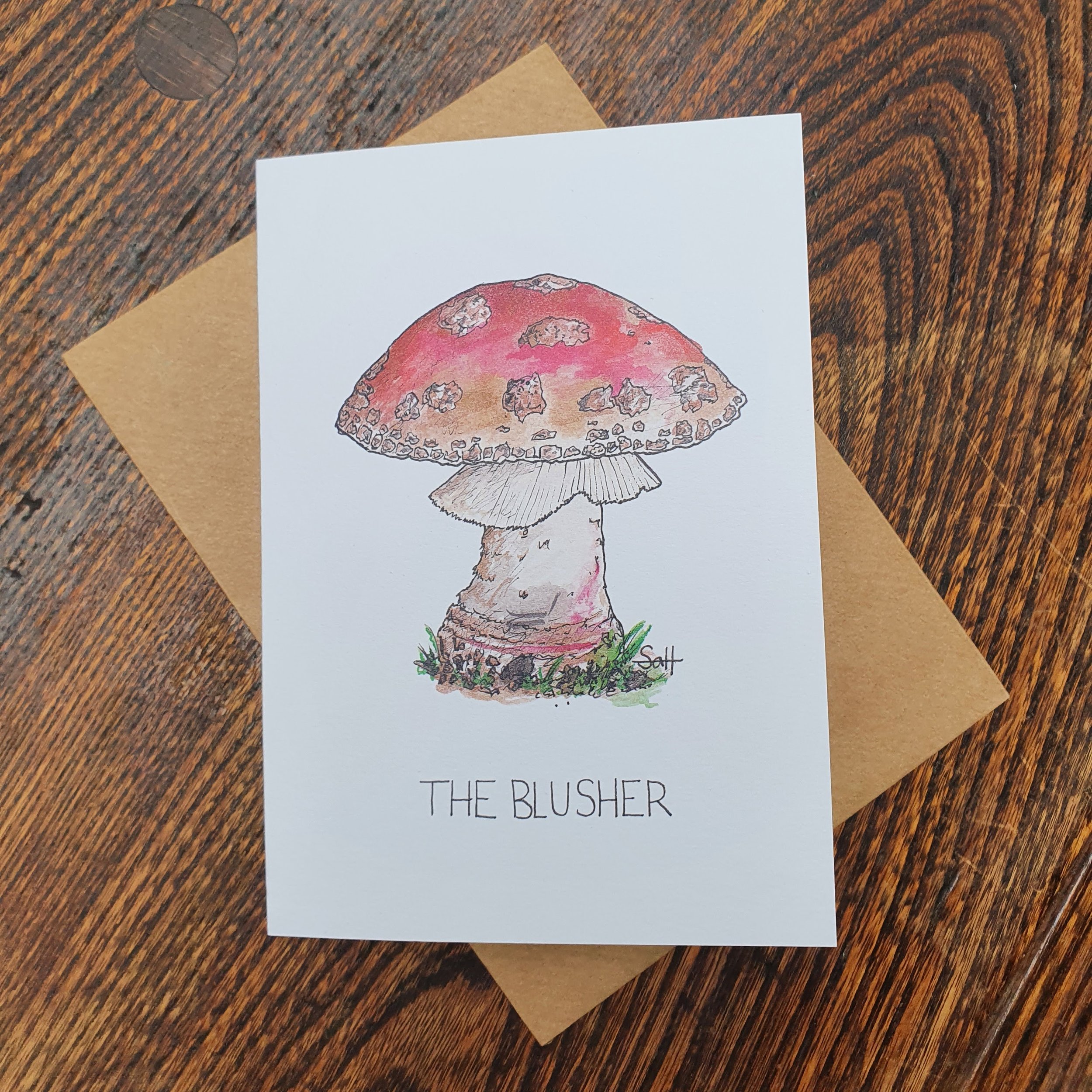 The Blusher Greetings Card