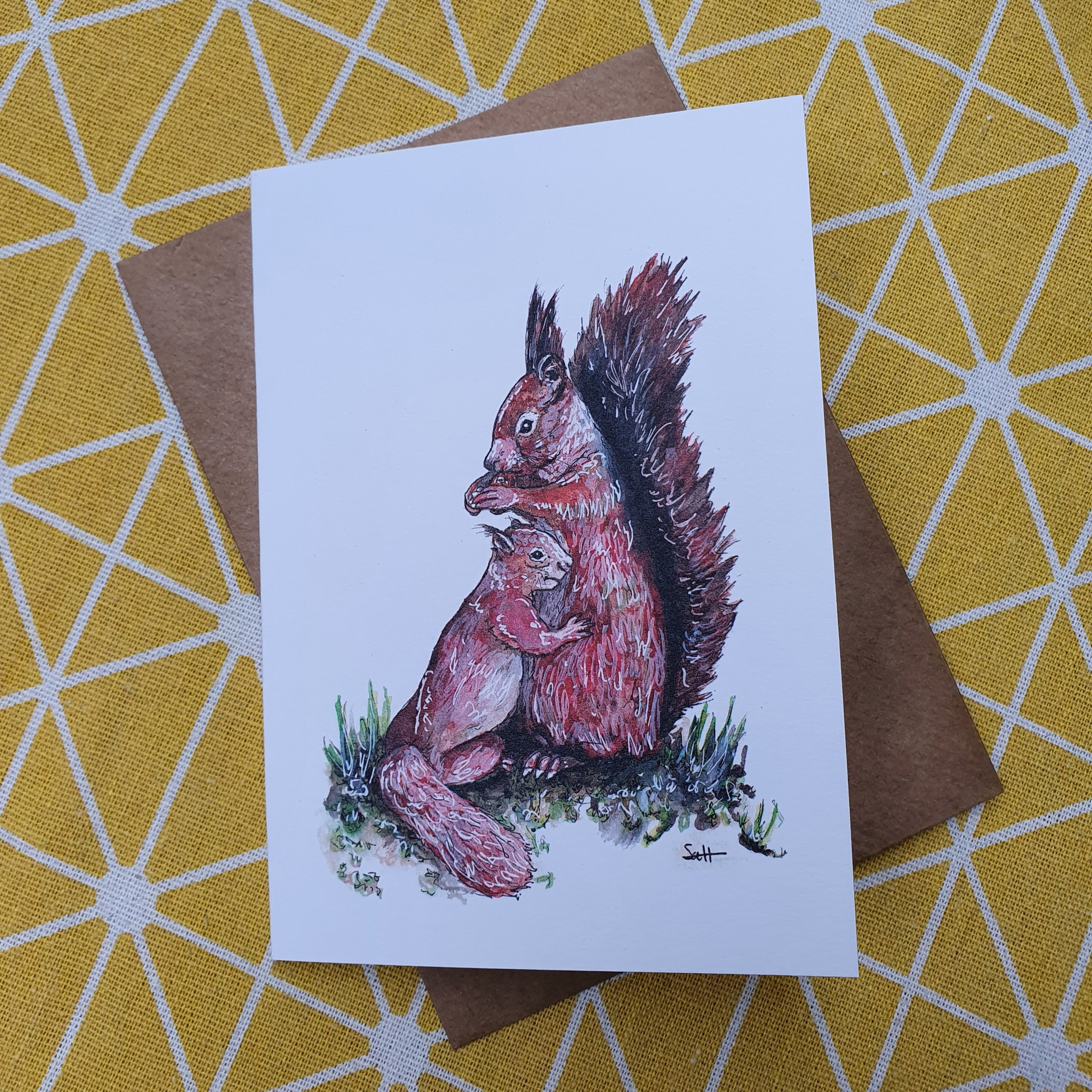 Squirrels Greetings Card