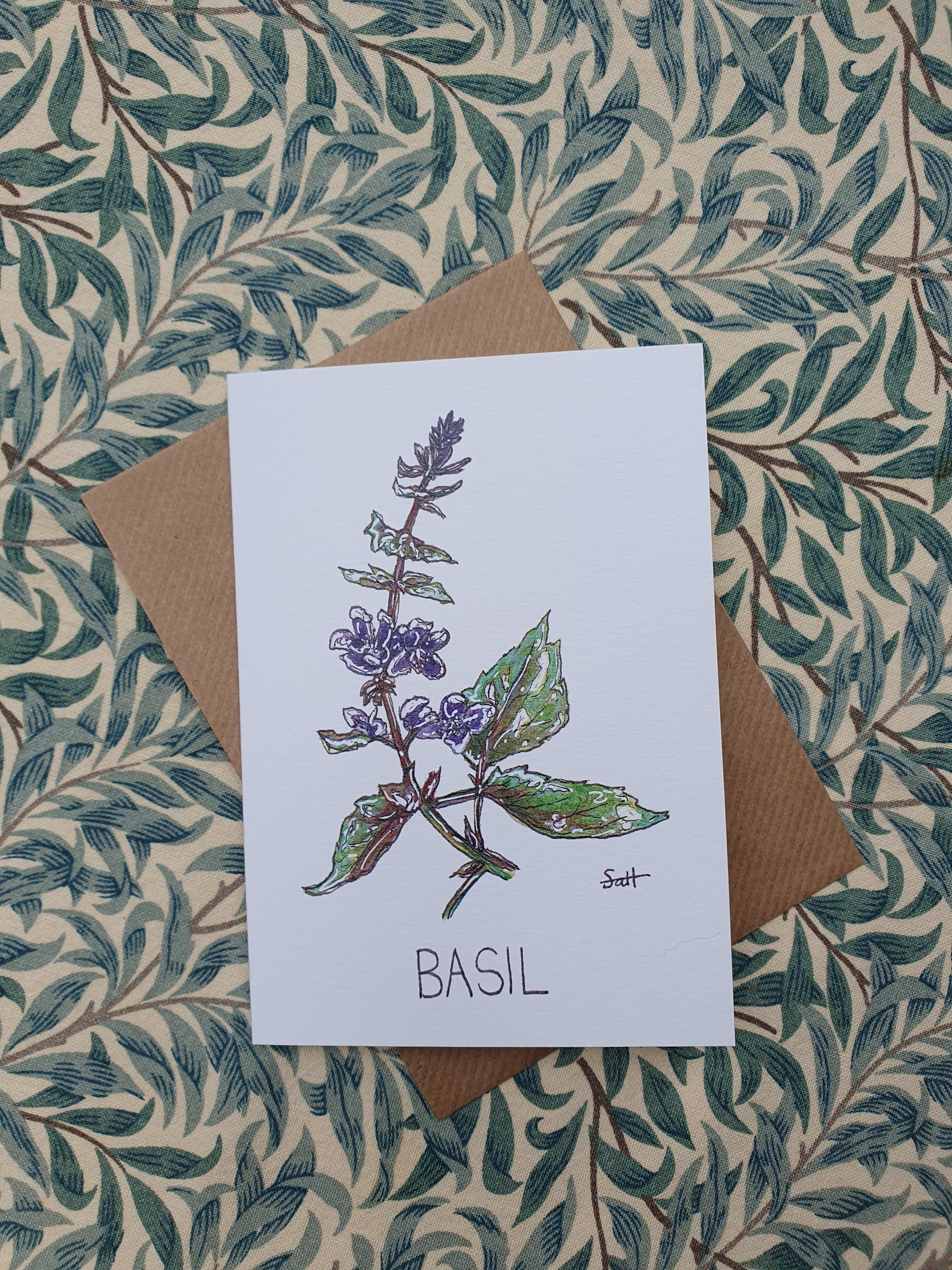 Basil Greetings Card