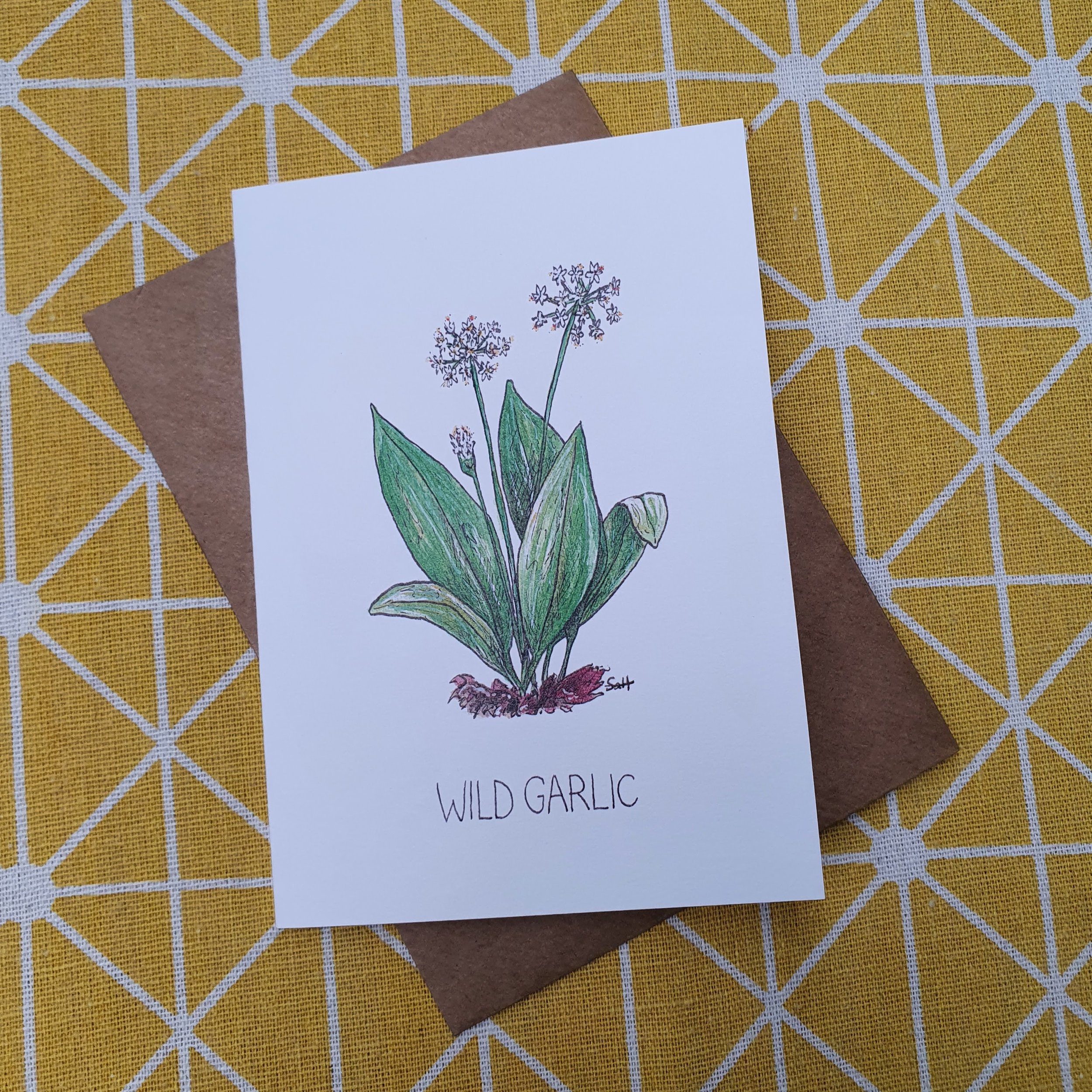 Wild Garlic Greetings Card