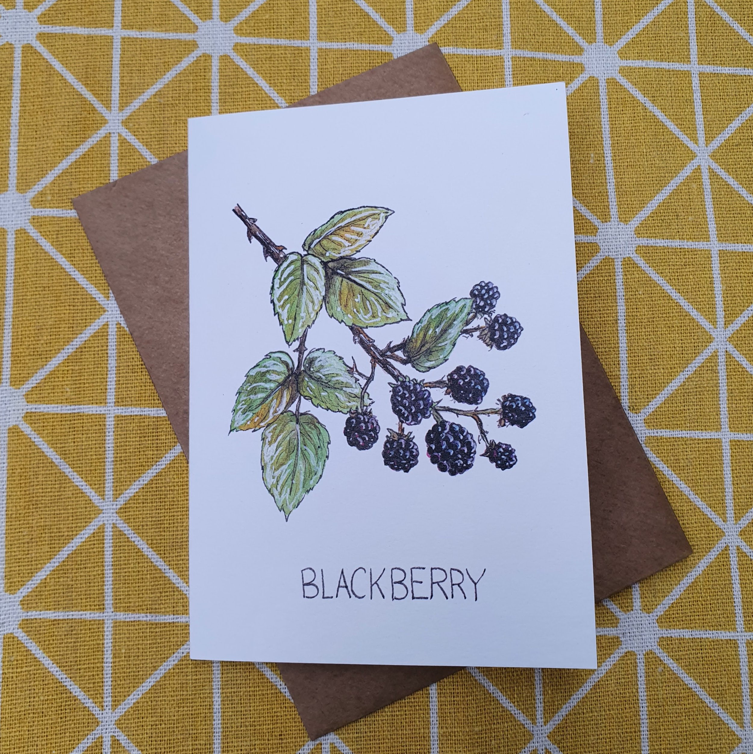 Blackberry Greetings Card