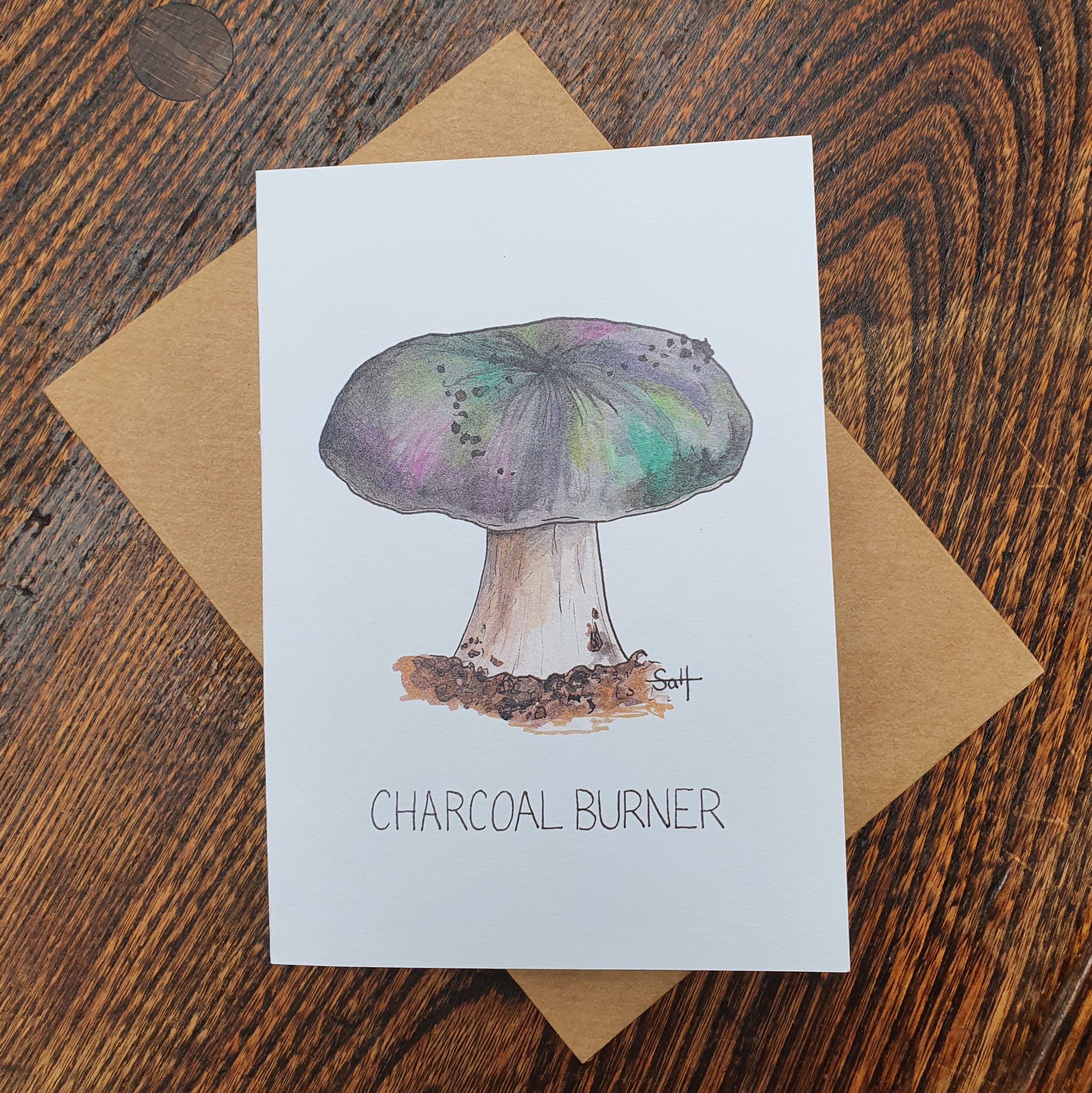 Charcoal Burner Greetings Card