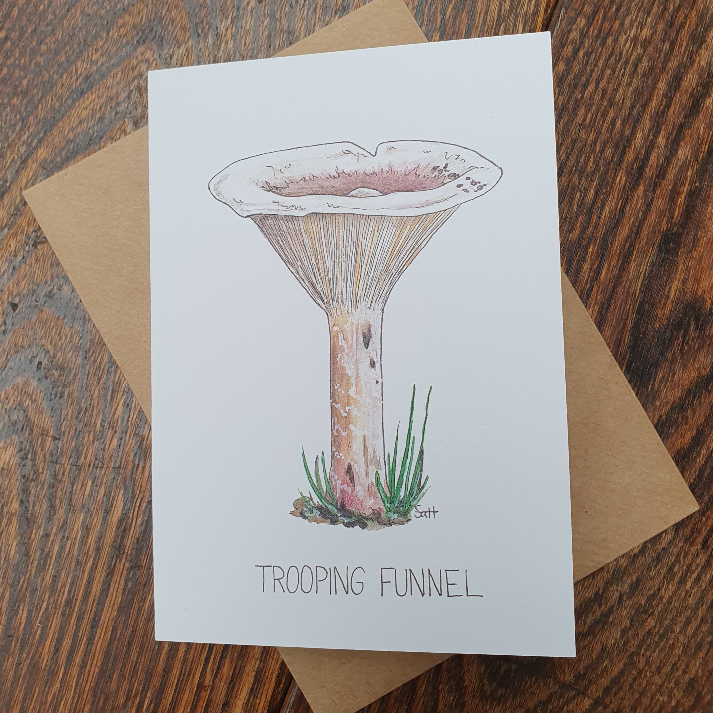Trooping Funnel Greetings Card