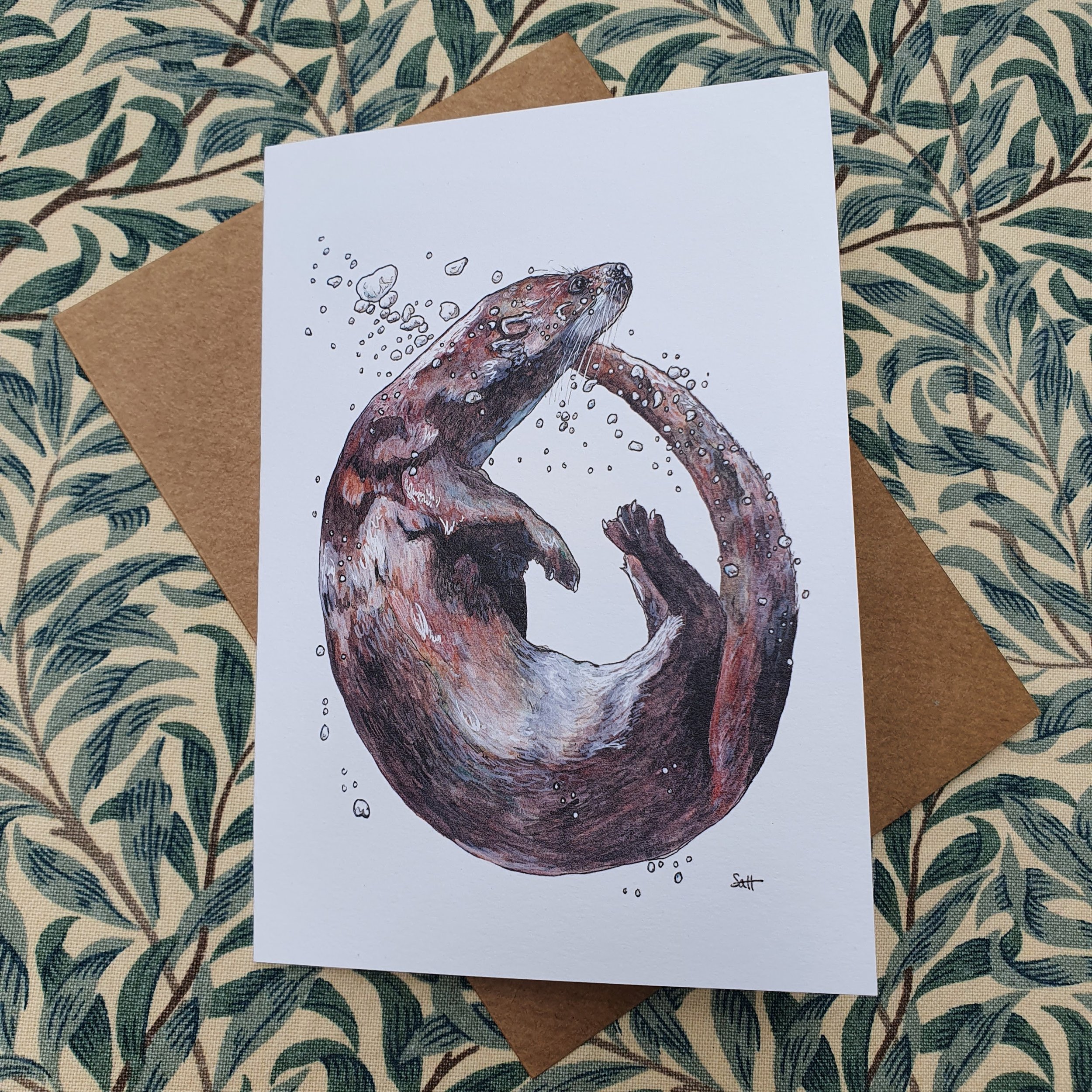 Otter Greetings Card