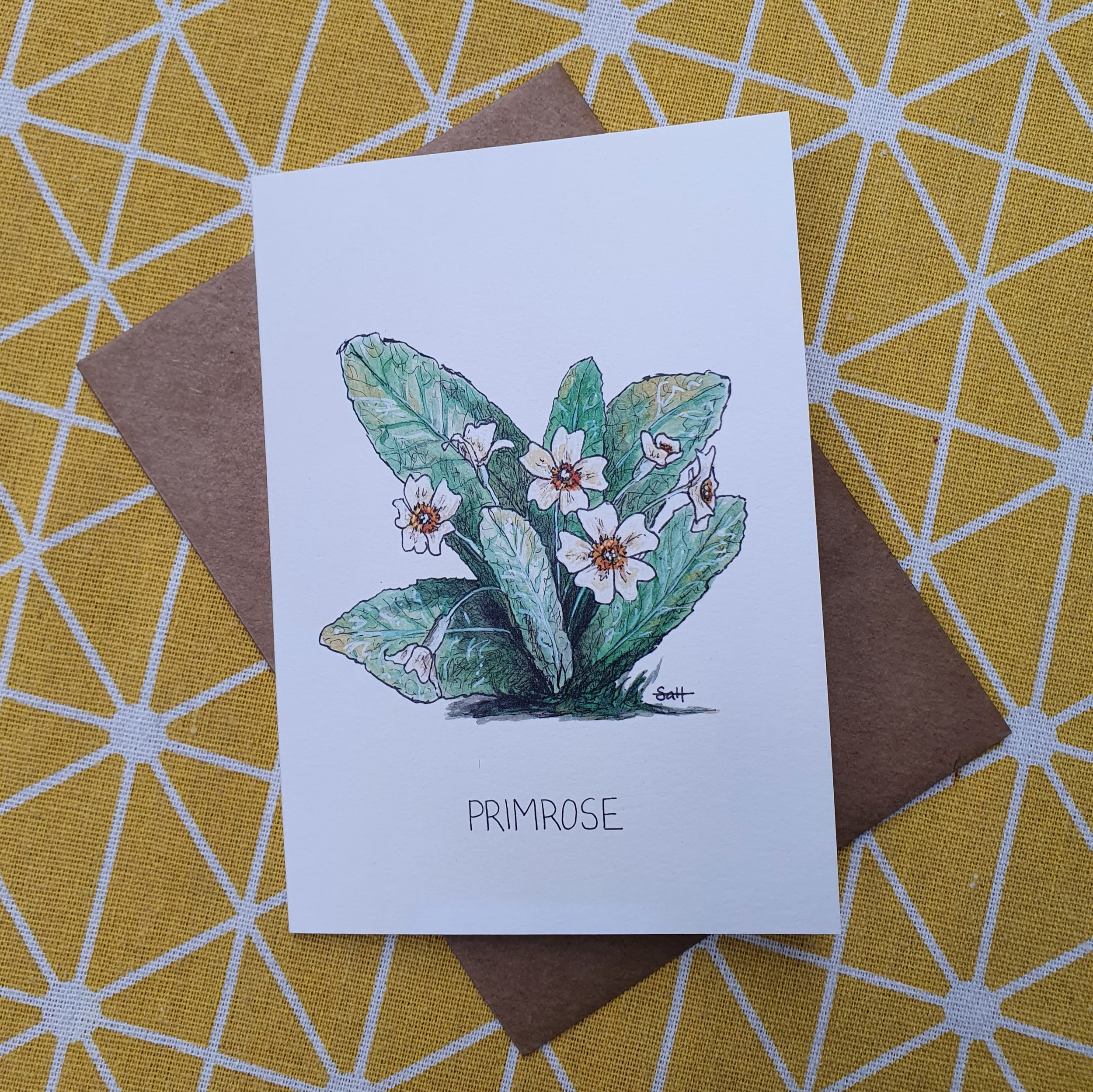Primrose Greetings Card