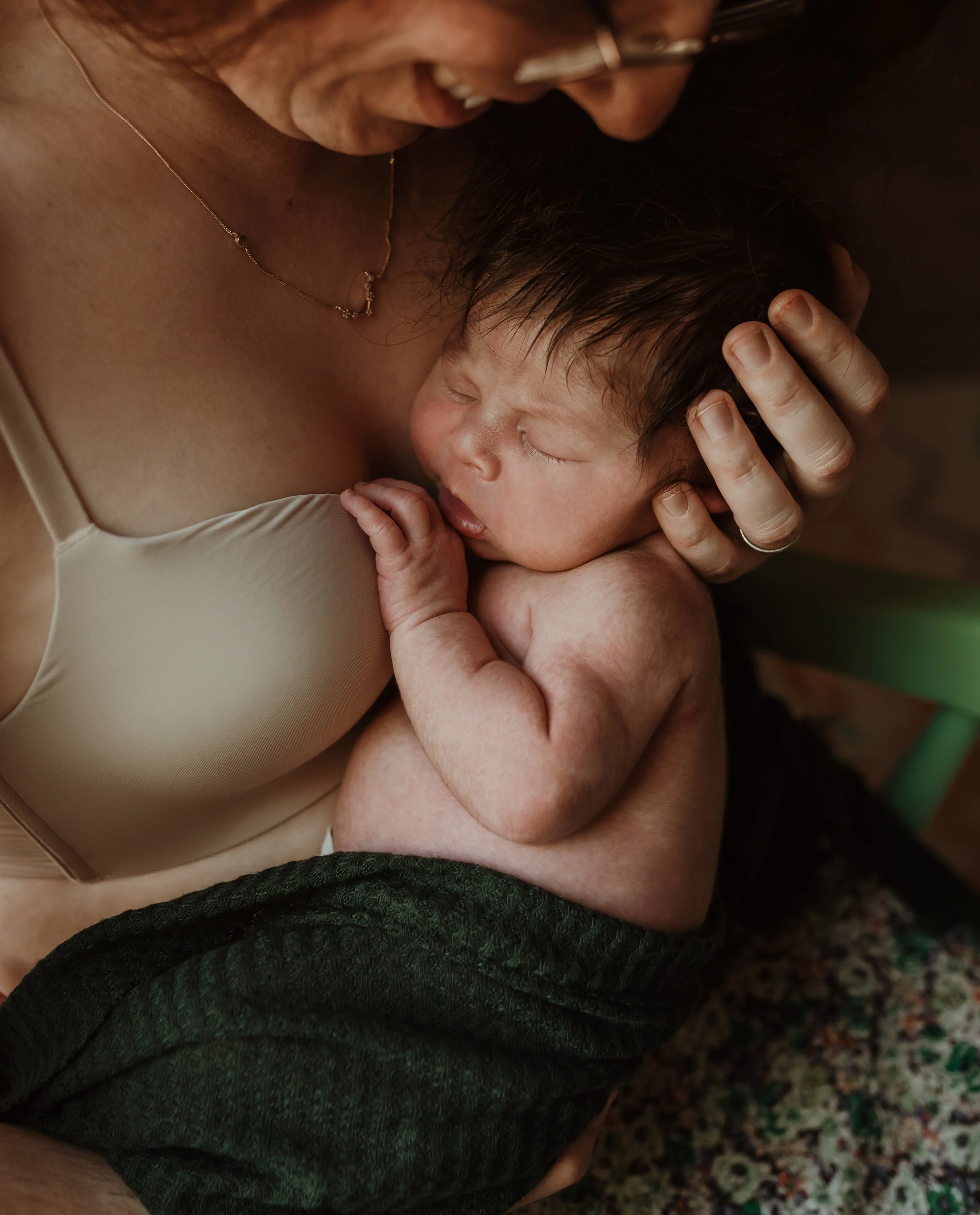Newborn photography session at Glasgow studio, Marieke Captures Birth