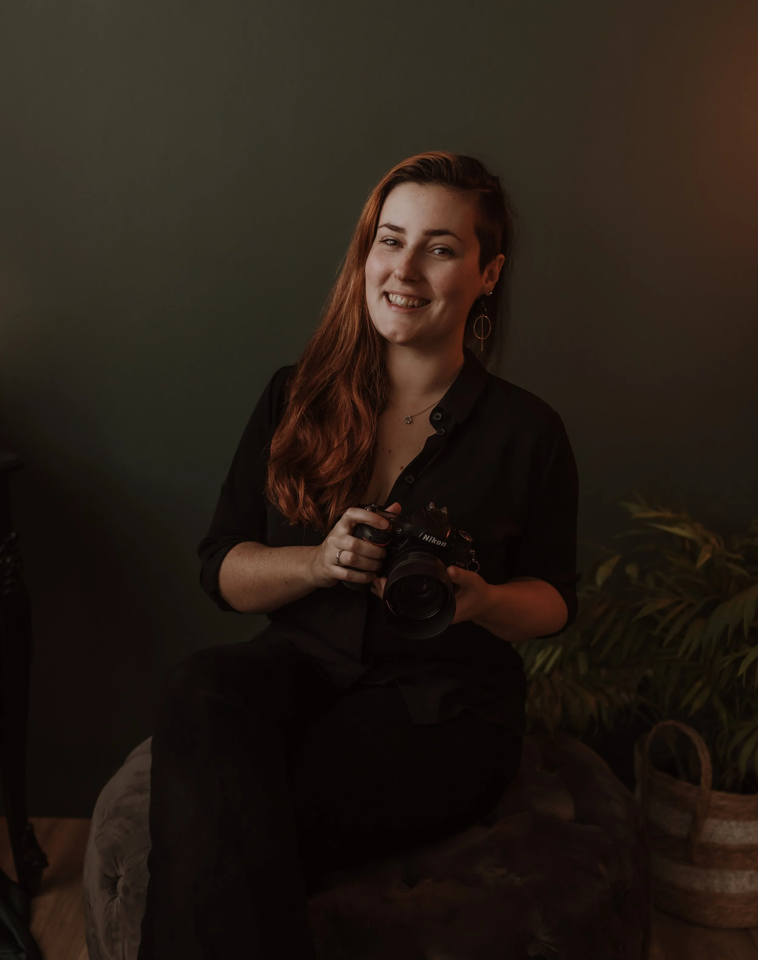 Marieke at her photography studio, 117 Brook Street Glasgow