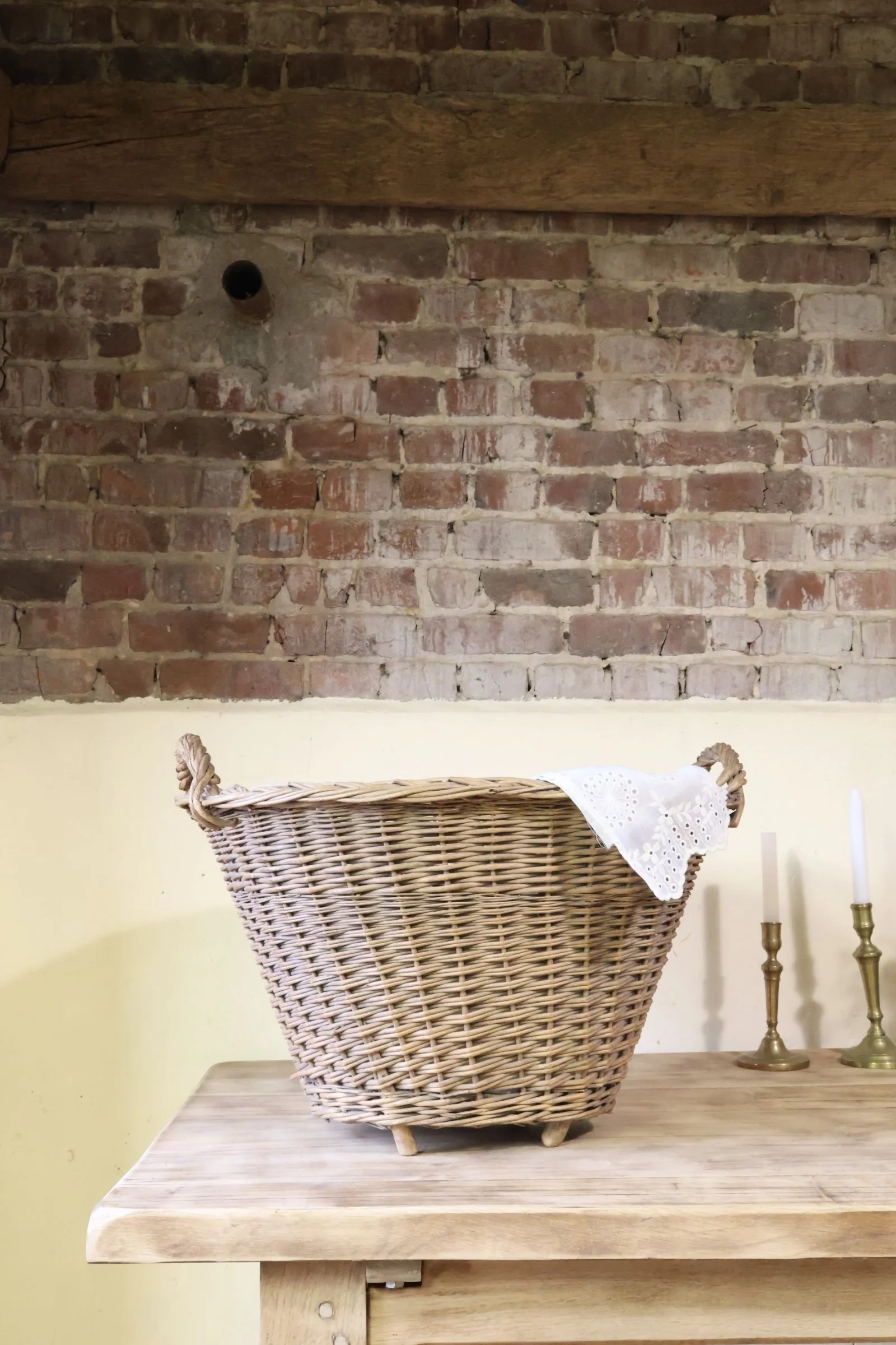 Grand panier en osier