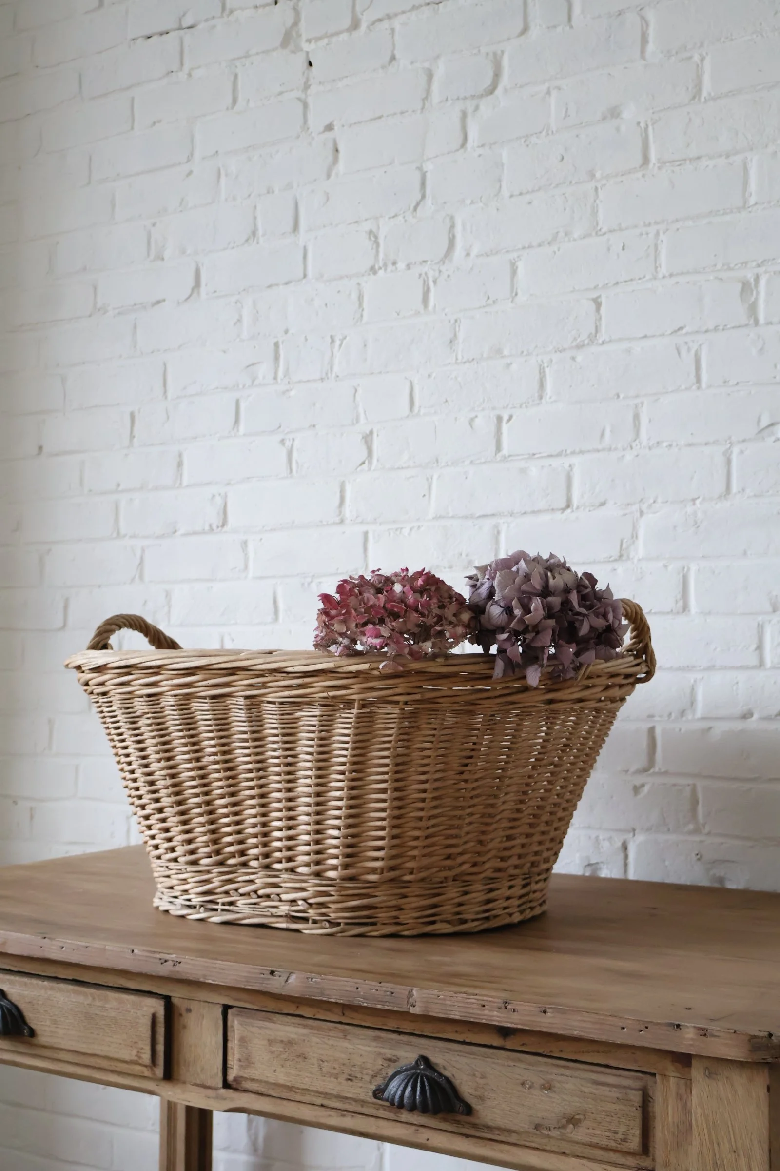Grand panier en osier