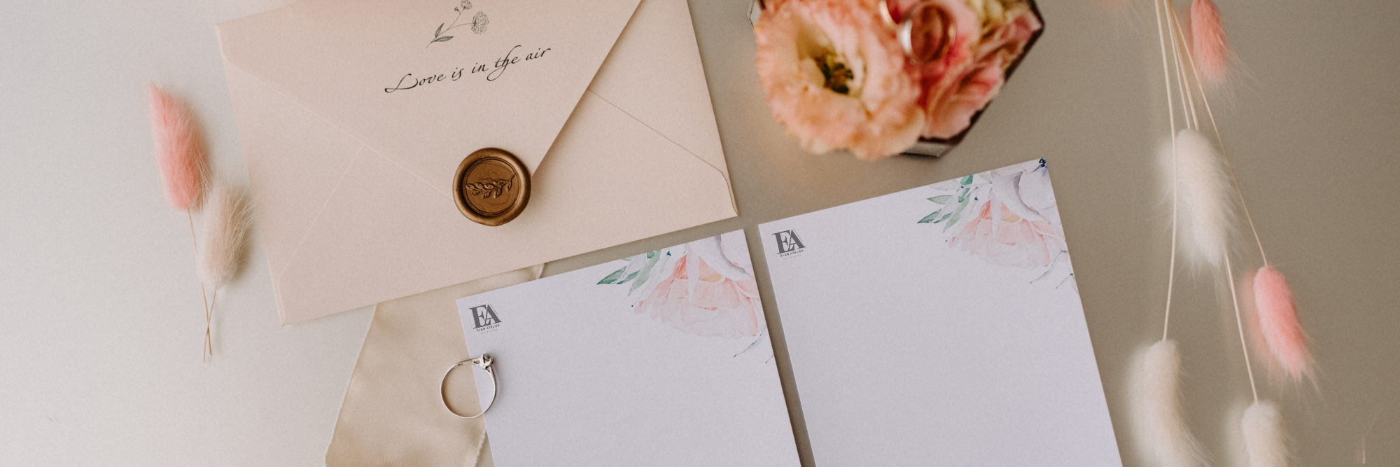 Customisable wedding invitation templates with floral design.