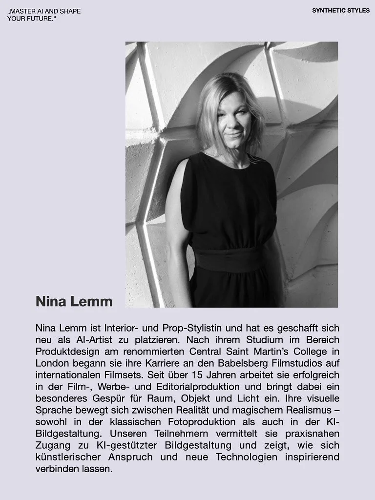 @art_and_intelligence bringt die geballte Frauenpower mit. Denn Nina ist nicht nur Interieur Stylistin, sondern hat Produktdesign am renommierten Central Saint Martin&rsquo;s College in London studiert und sich jetzt aus Kombination dieser Skills neu