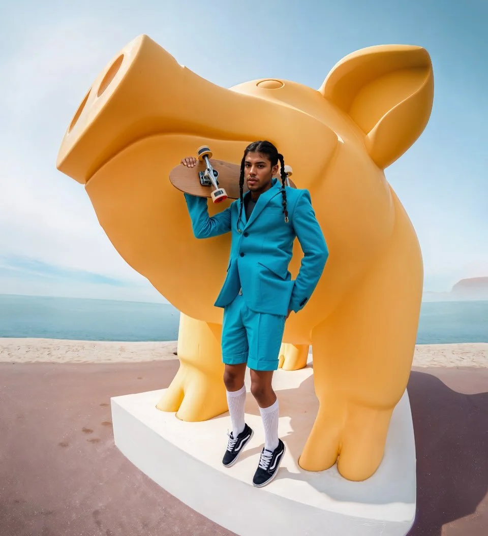 Wild Wheels kreiert von #kiartist @jea__ai 
Jeanette Bergen pr&auml;sentierte diese Serie erstmalig in der Kunstausstellung And Or or Not im Designforum in Wien. 
Die Strecke gibt eine neue Perspektive durch den Kontrast zwischen &uuml;berdimensional