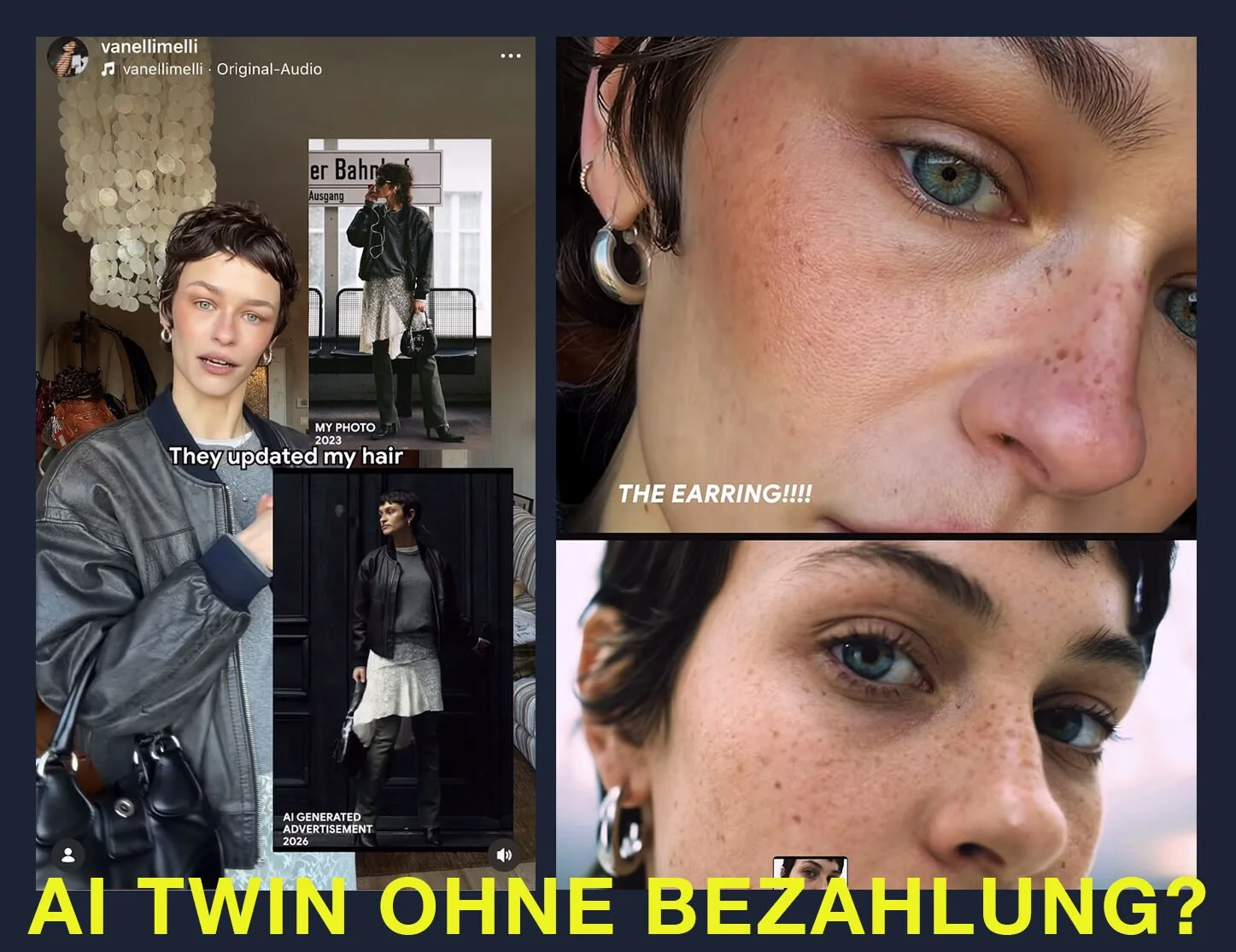 Ki-Kampagne und plötzlich erkennt sich ein Model selbst darin wieder.