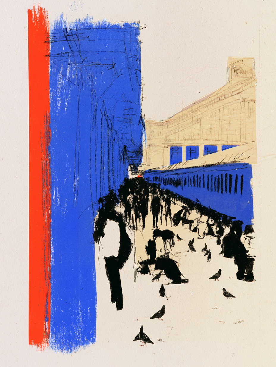 illustration bahnhof