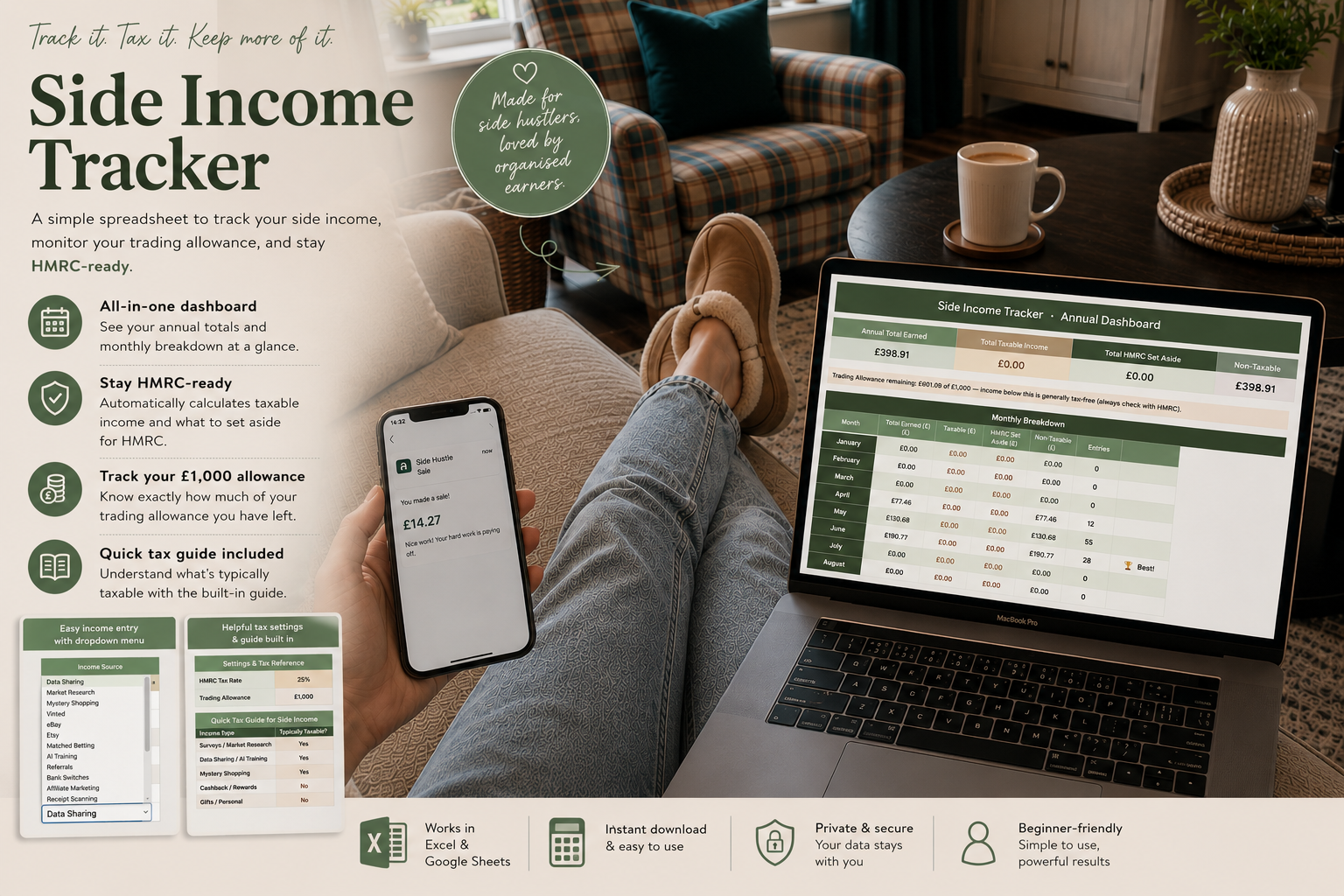 The Side Hustle Income Tracker
