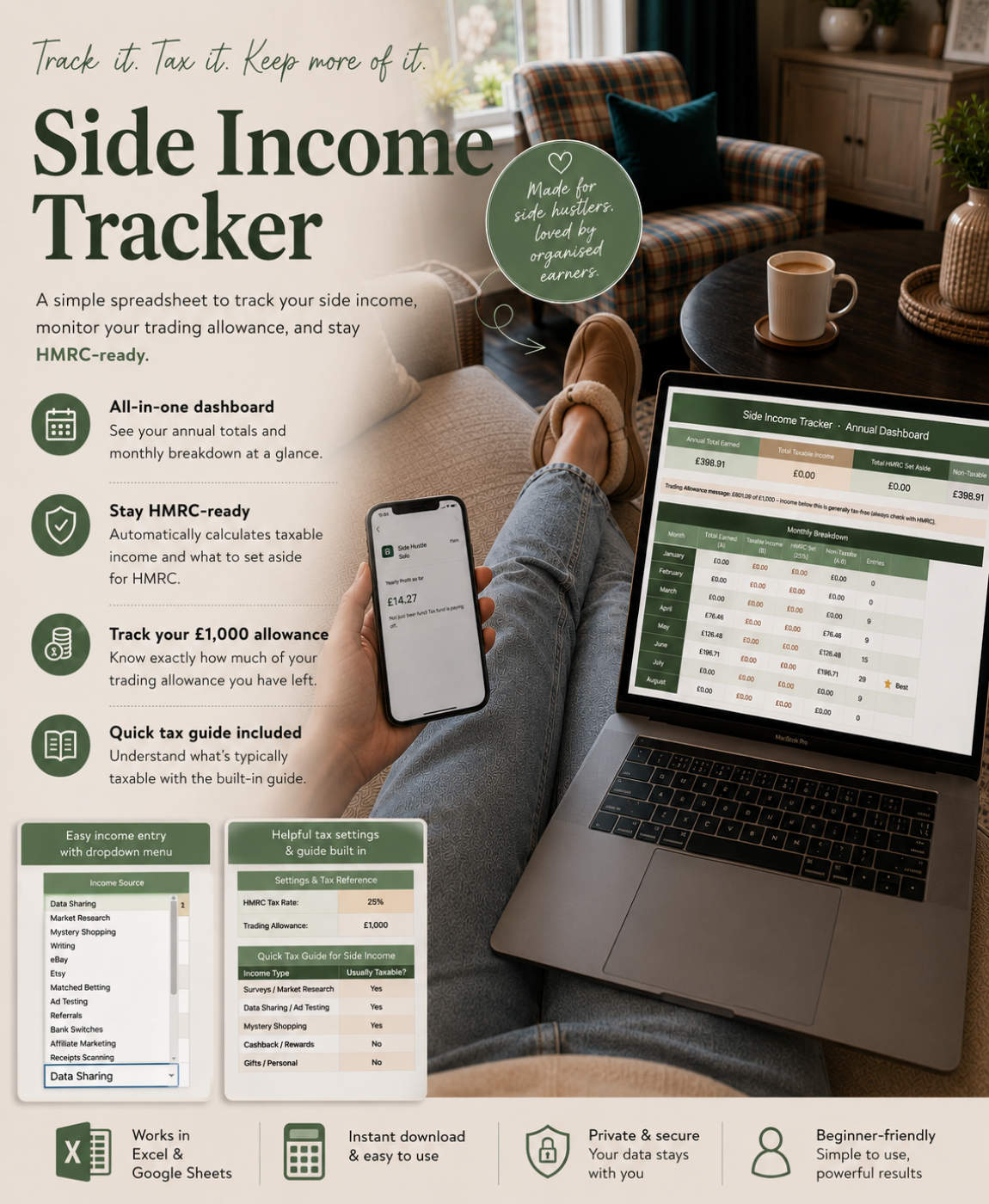 The Side Hustle Income Tracker