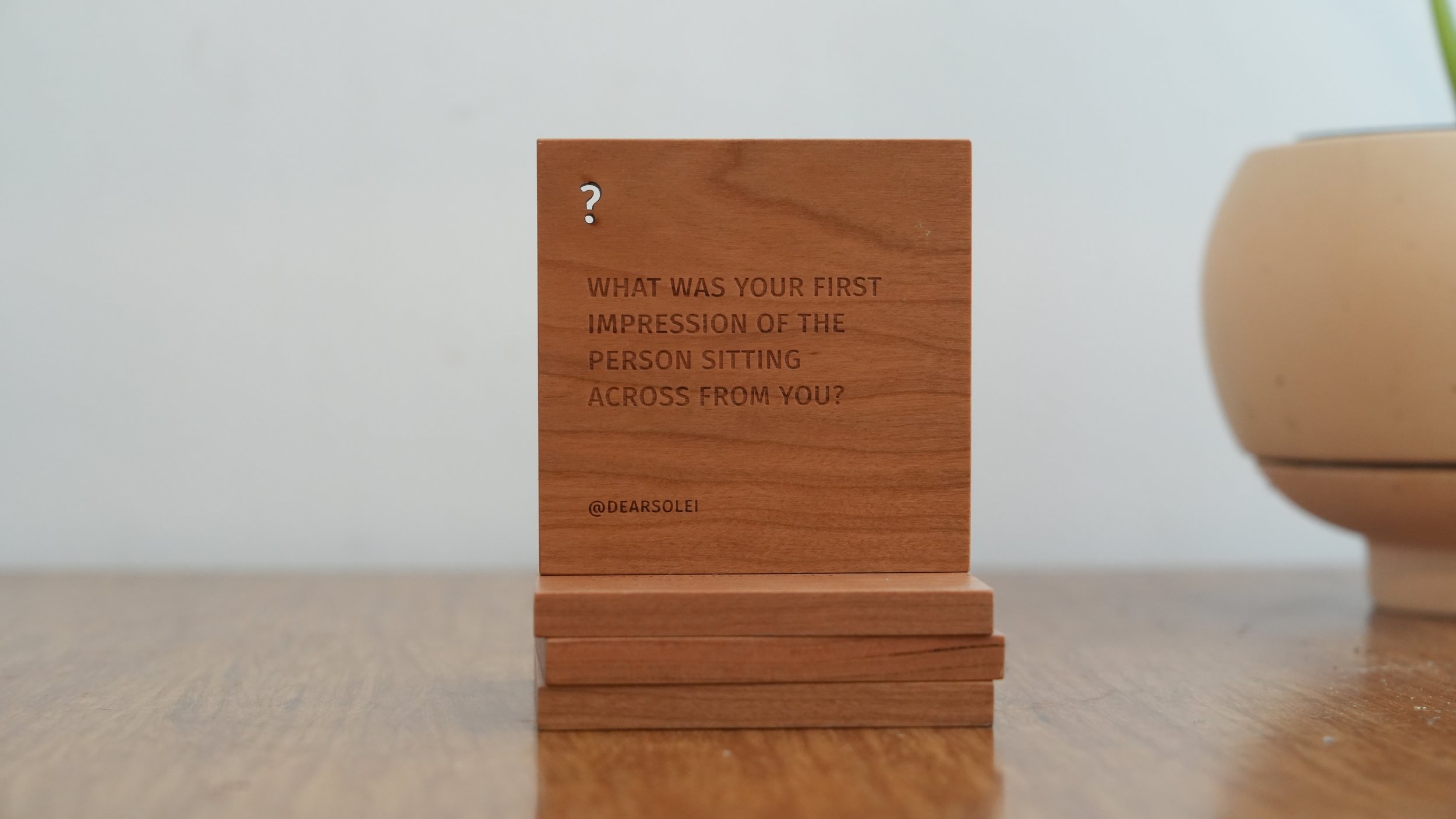 Solei Conversation Coasters: Beyond Small Talk - Square