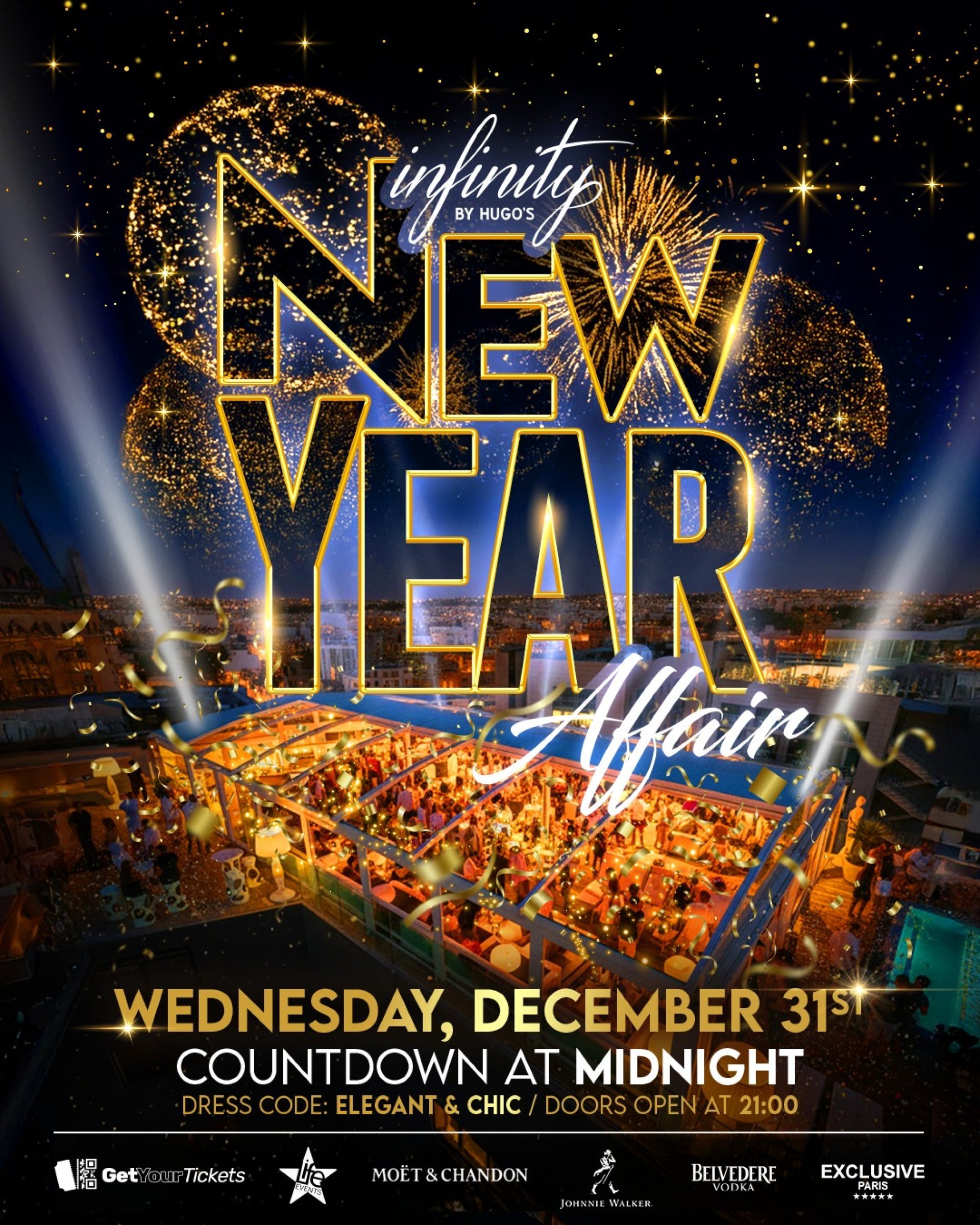 Nouvel An Rooftop Hugos Hotel 
