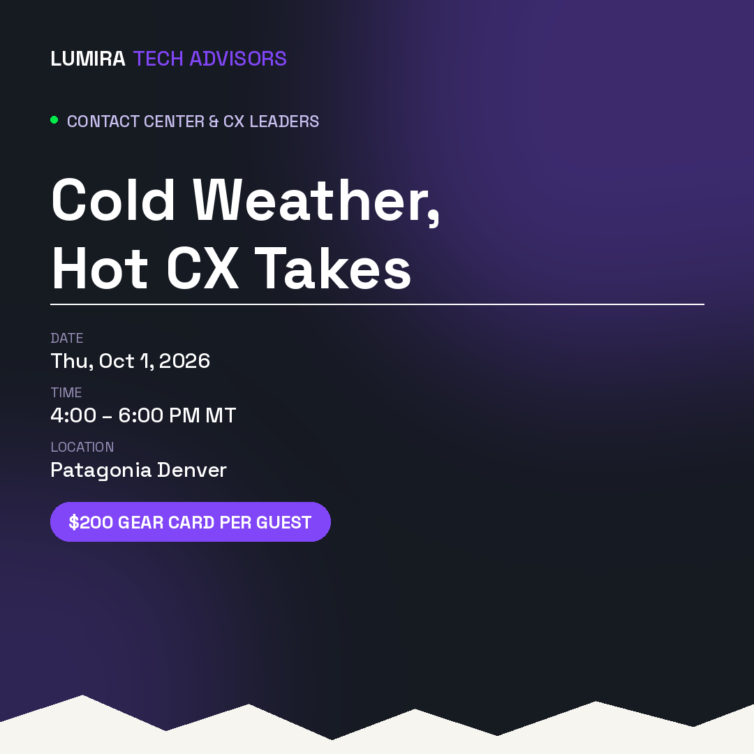Cold Weather, Hot CX Takes