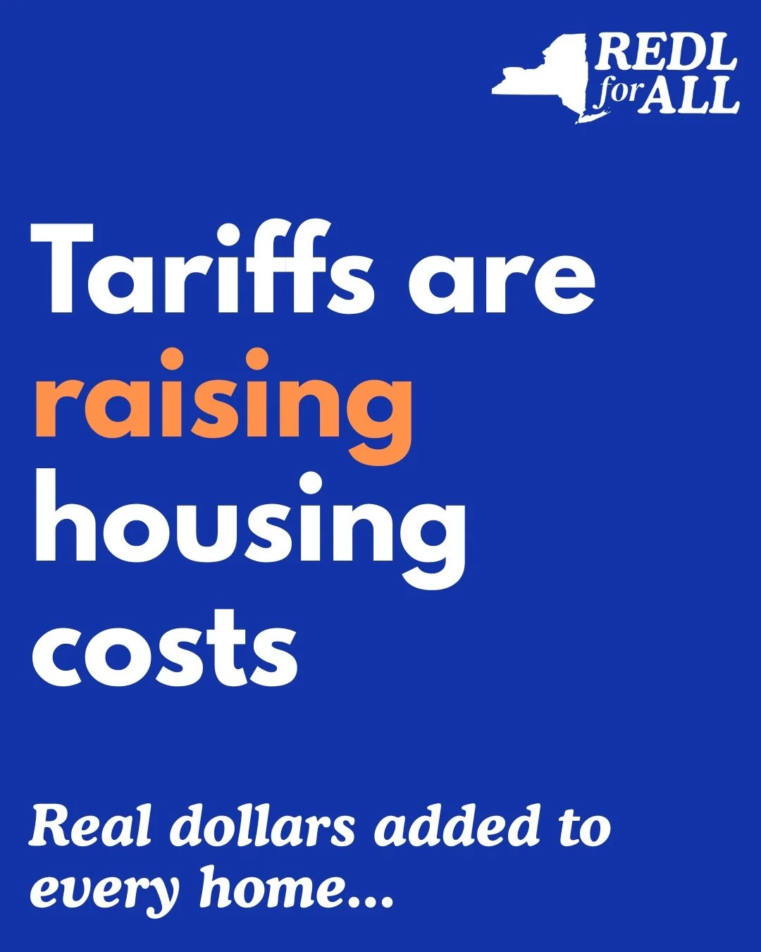 Tariffs are raising housing costs!
