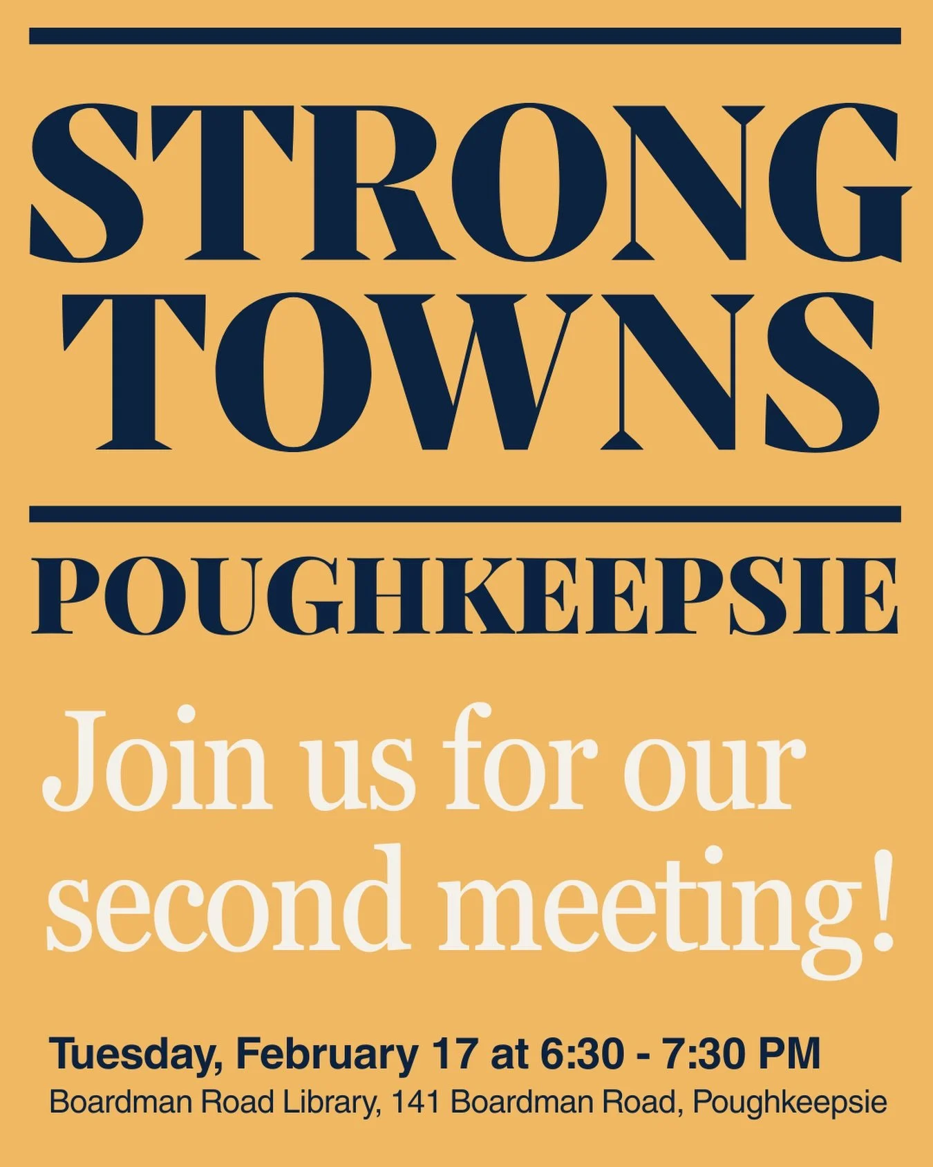 Join us for our second meeting, @bikepoughkeepsie will be presenting!