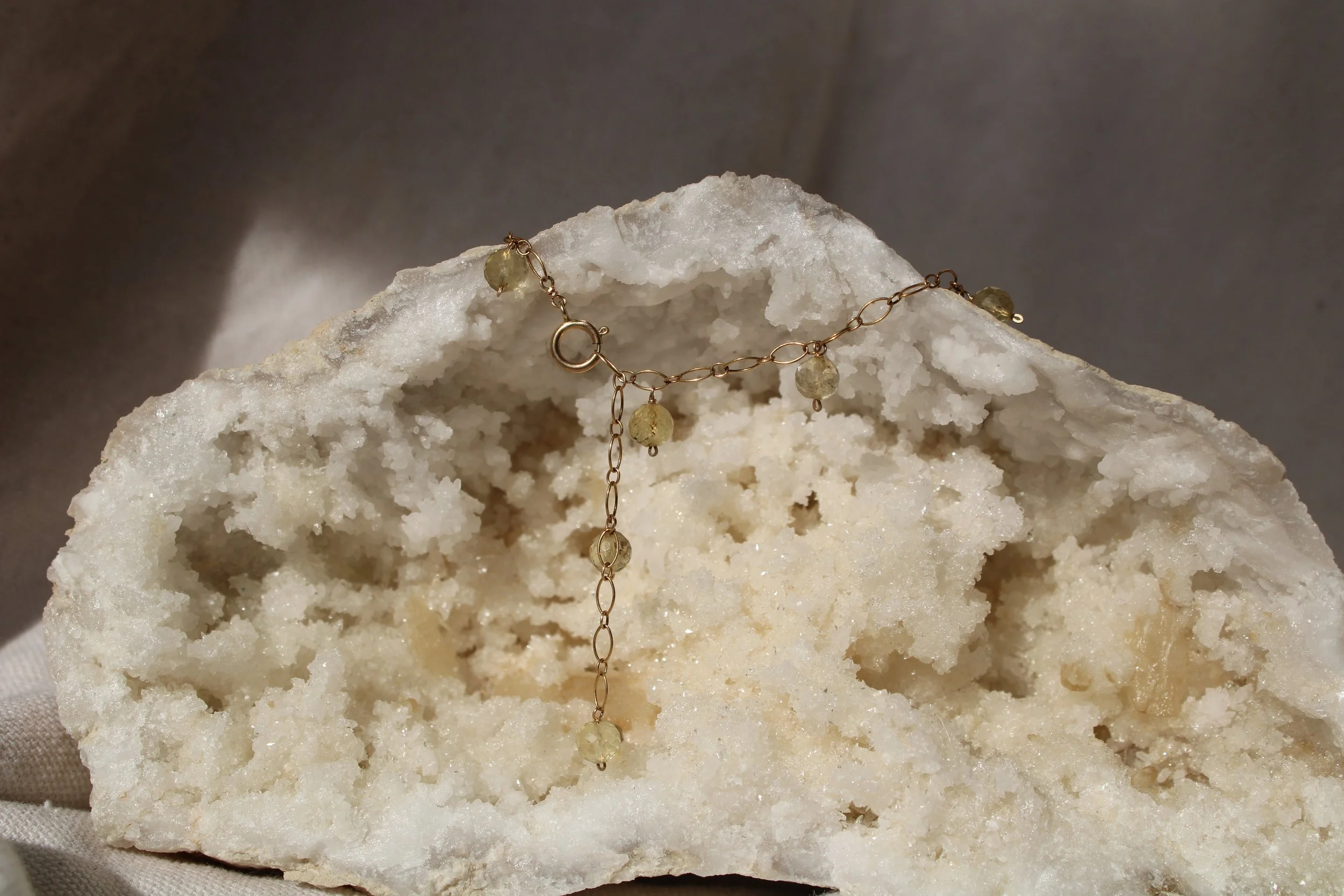 Citrine Drop Bracelet