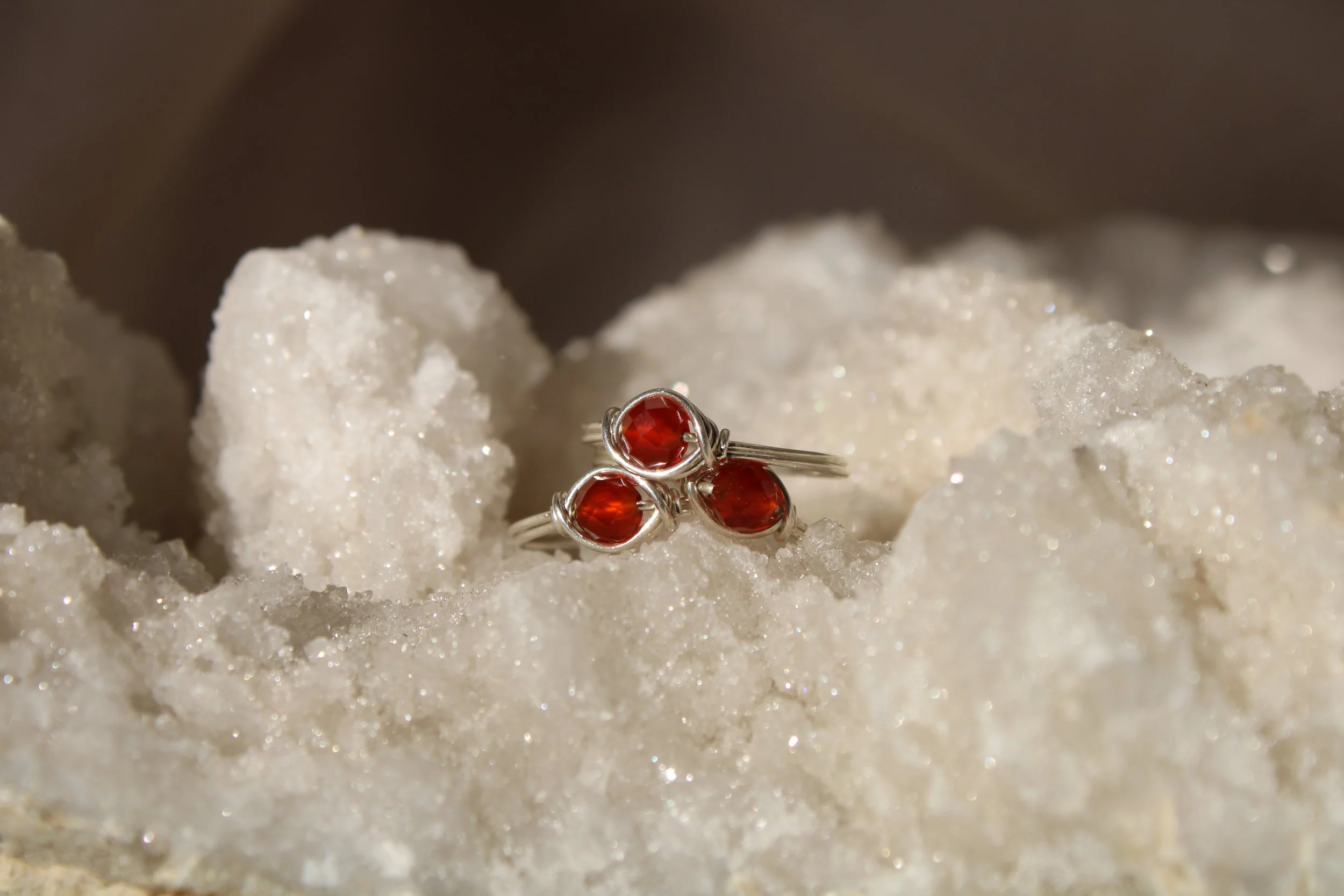 Carnelian Sterling Silver Ring