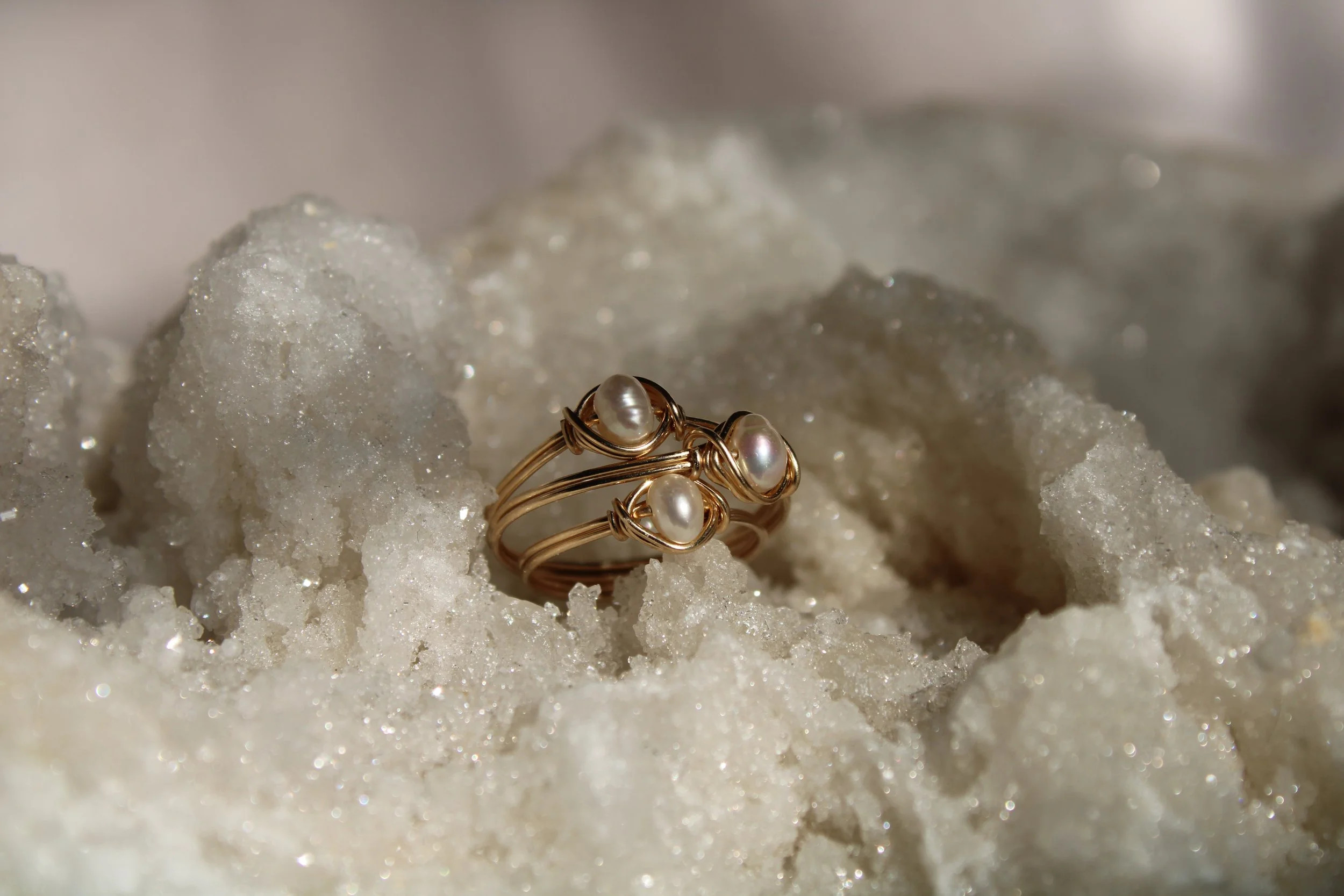 Small Freshwater 14k Gold Fill Ring