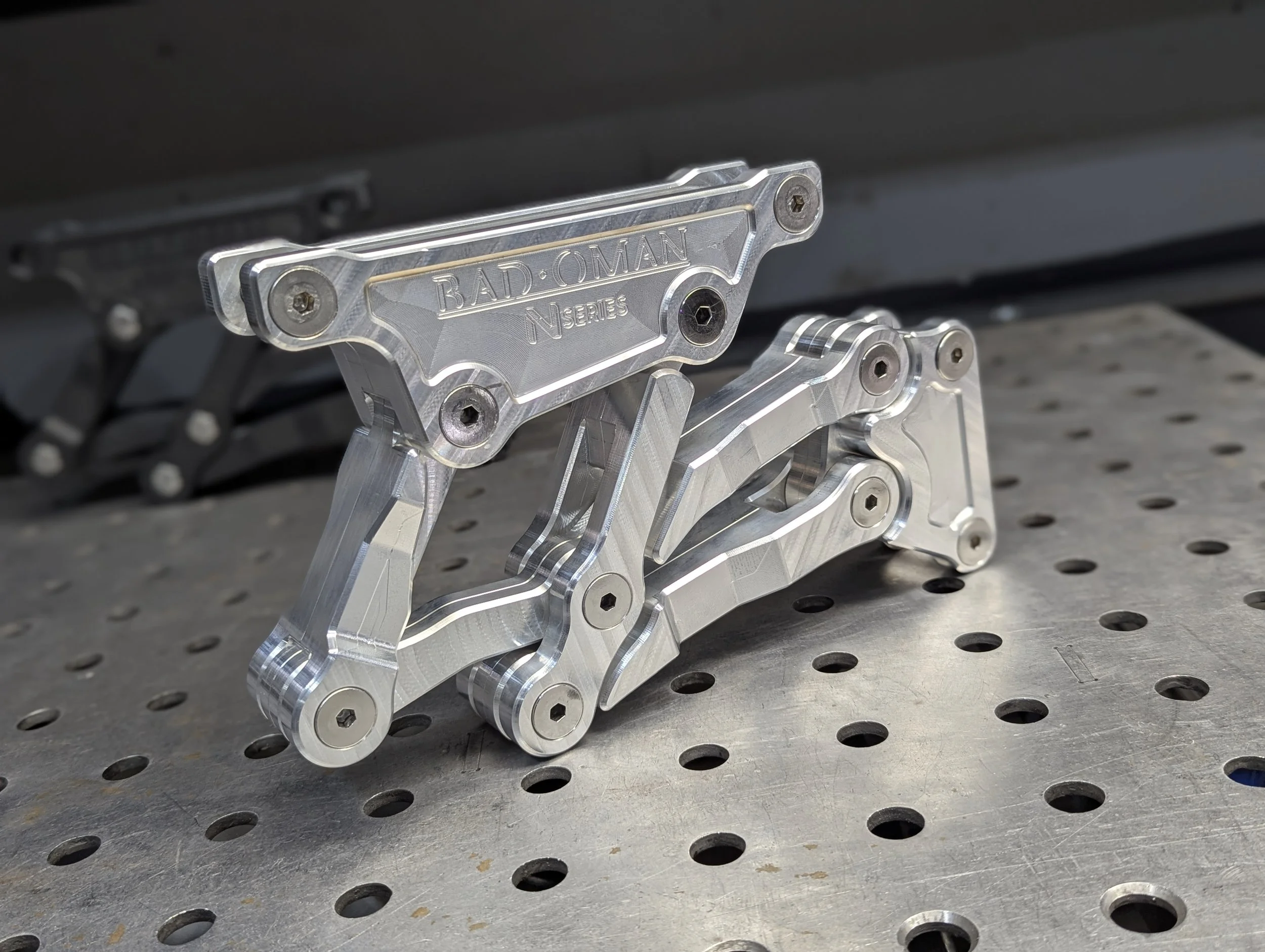 Engineered billet 6061 aluminum Zero Interference Bad Oman Classics Scissor hinge.