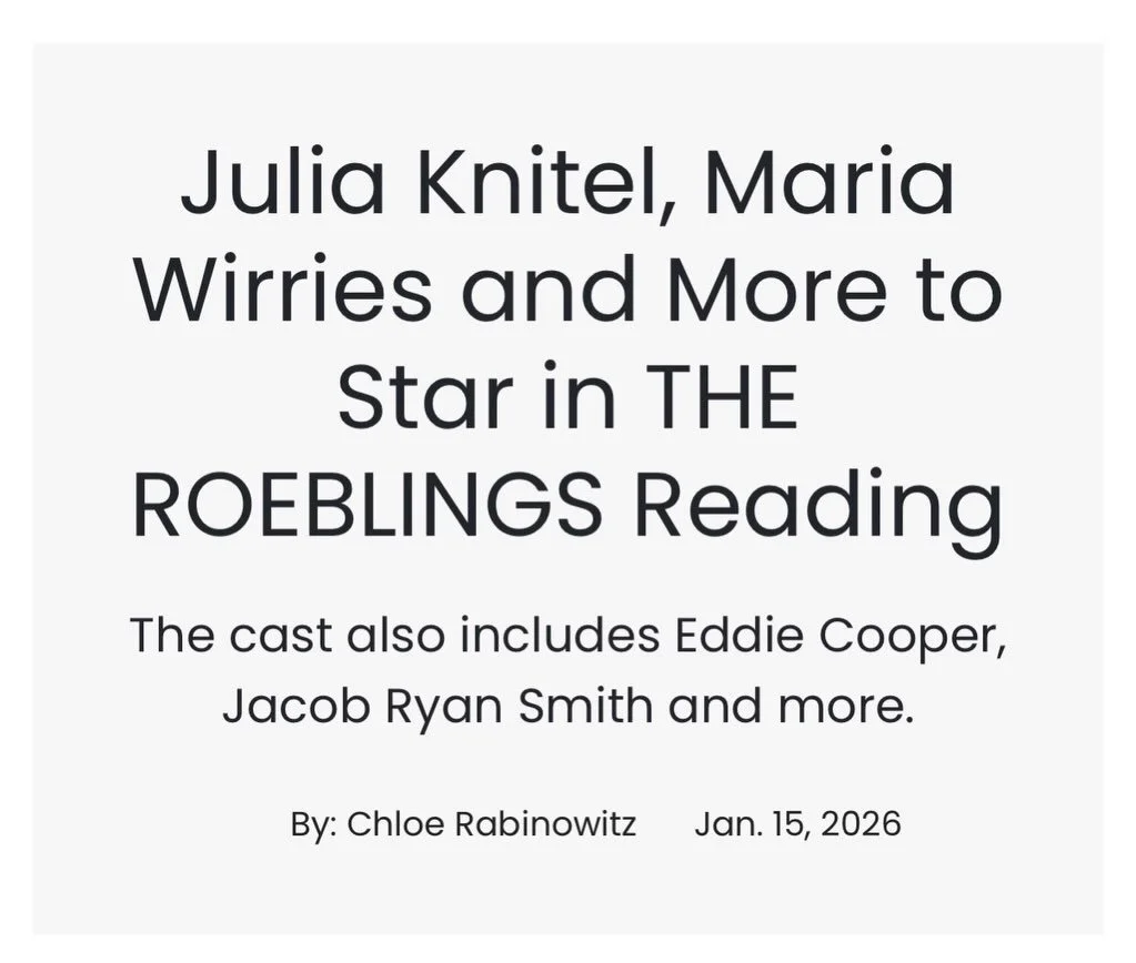 DQT sends a loud and hearty &ldquo;break a leg&rdquo; to the creative team of THE ROEBLINGS (music and lyrics by Doug Silver; book by Michael Mejias and Andrew Frank) on their upcoming industry reading!

We are proud to have developed this new musica