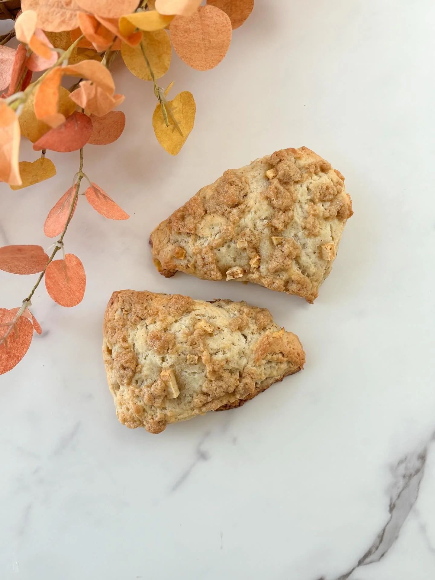 Soft, buttery, and full of cozy fall flavor. Meet our Apple Crumble Scones. 🍎✨

Every layer matters here. Even the crumble topping is naturally fermented, because at CRUMB, nothing goes unfermented.

And this one&rsquo;s extra special&hellip; the cr