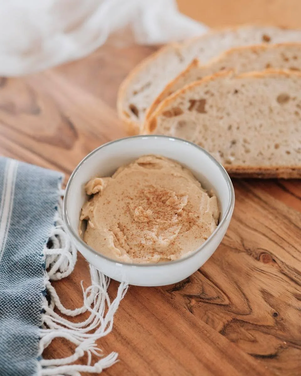 Everyone&rsquo;s had Cinnamon Honey Butter&hellip; but have you tried ours? 
Whipped organic butter, local honey, and finished with a generous dash of cinnamon. 
It&rsquo;s just the right sweetness, silky smooth, and the perfect way to finish off a s