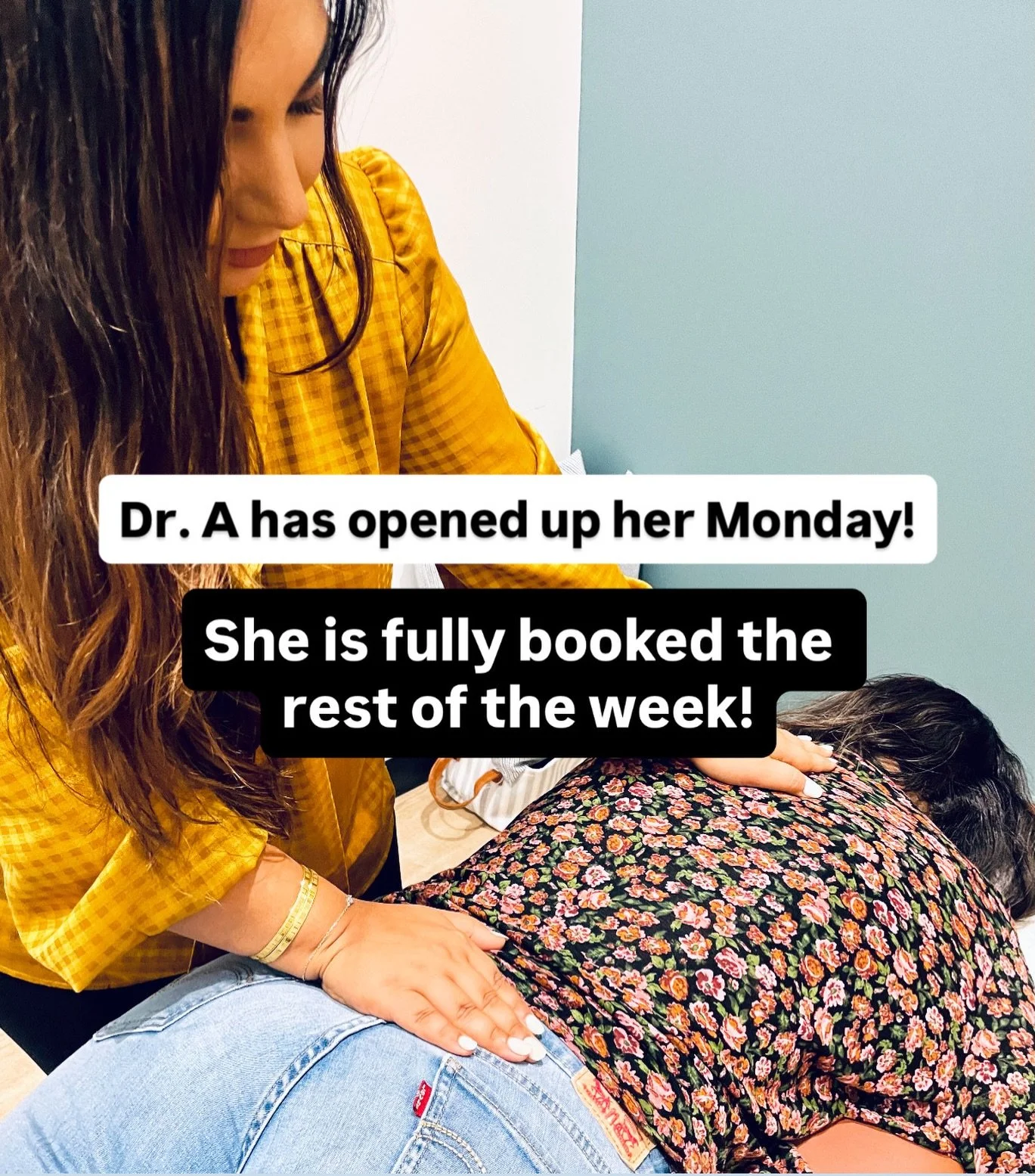 ✨ Dr. A has opened up tomorrow, Monday December 29th to help you squeeze in that much needed post holiday adjustment. 🤍

She is fully booked the rest of this week, so tomorrow is your window if your body is asking for support.

This is also your gen