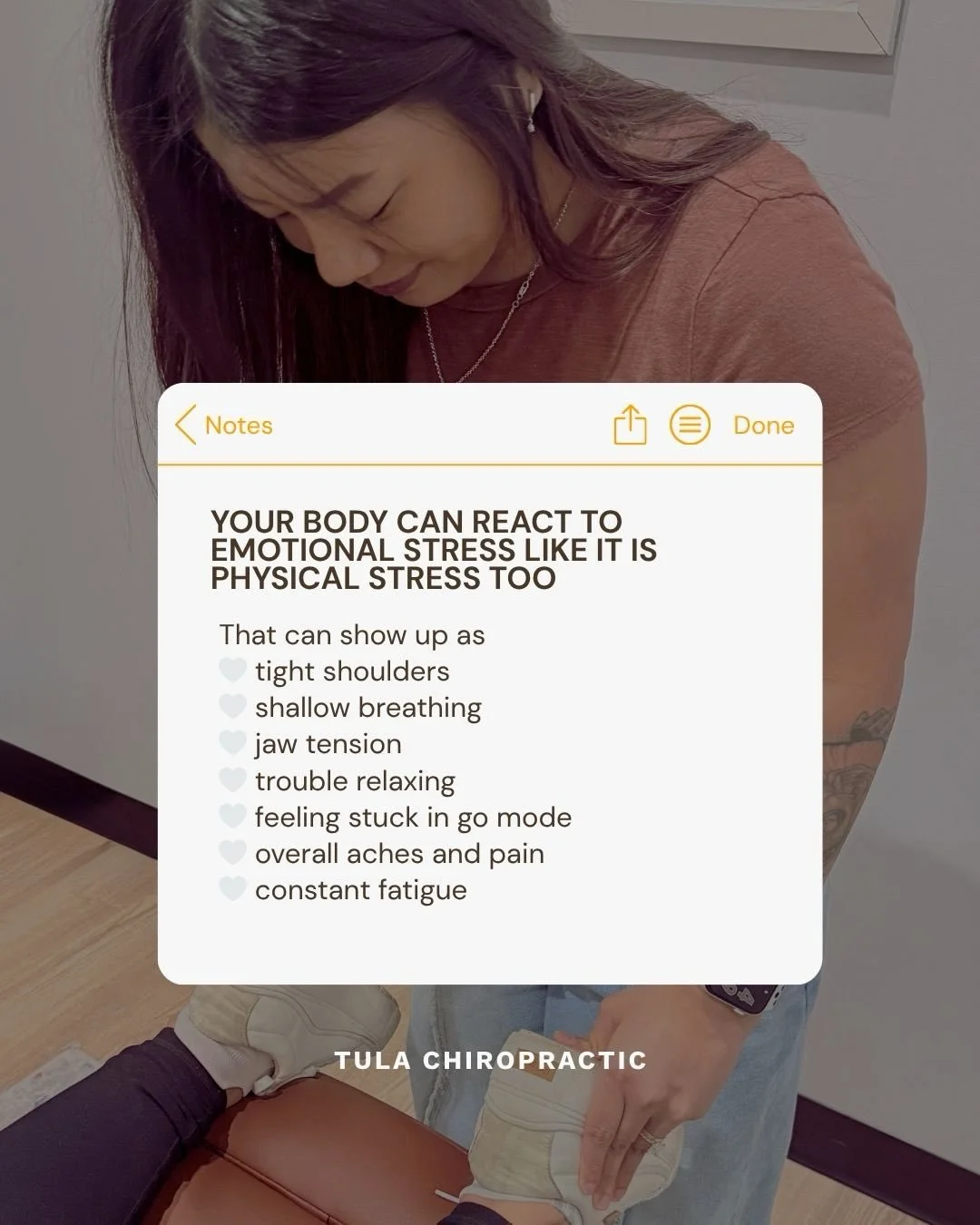 Your body is smart, but it is also protective.

And sometimes that means it responds to emotional stress the same way it would respond to physical danger ✨

So even if you are not being chased by anything, something like setting a boundary, having a 