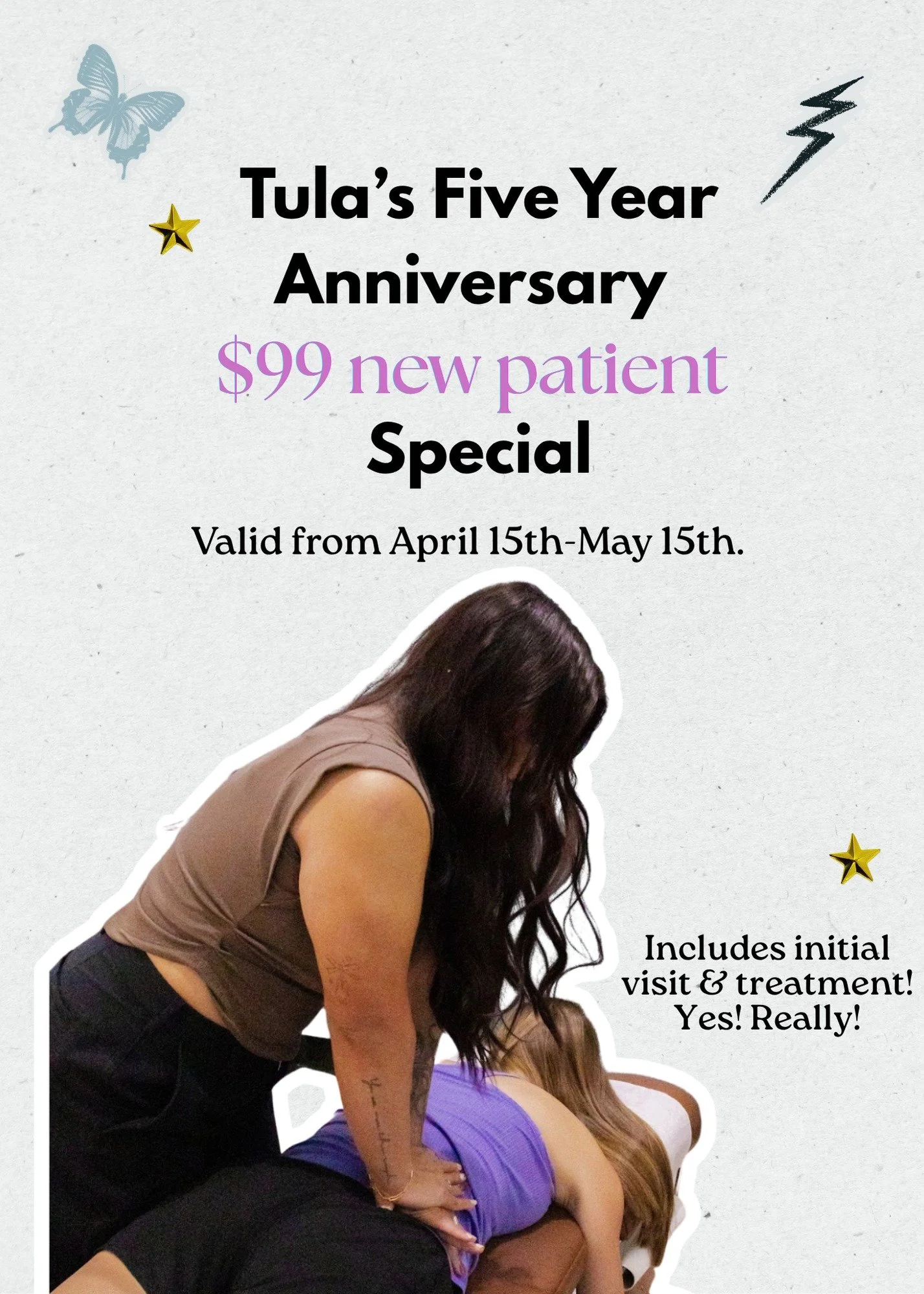 To celebrate, we&rsquo;re offering a $99 New Patient Special for a limited time.

Comment "NEW" for more information!

If you&rsquo;ve been wanting to come in, or you know someone who has been looking for a more personal, supportive wellnes