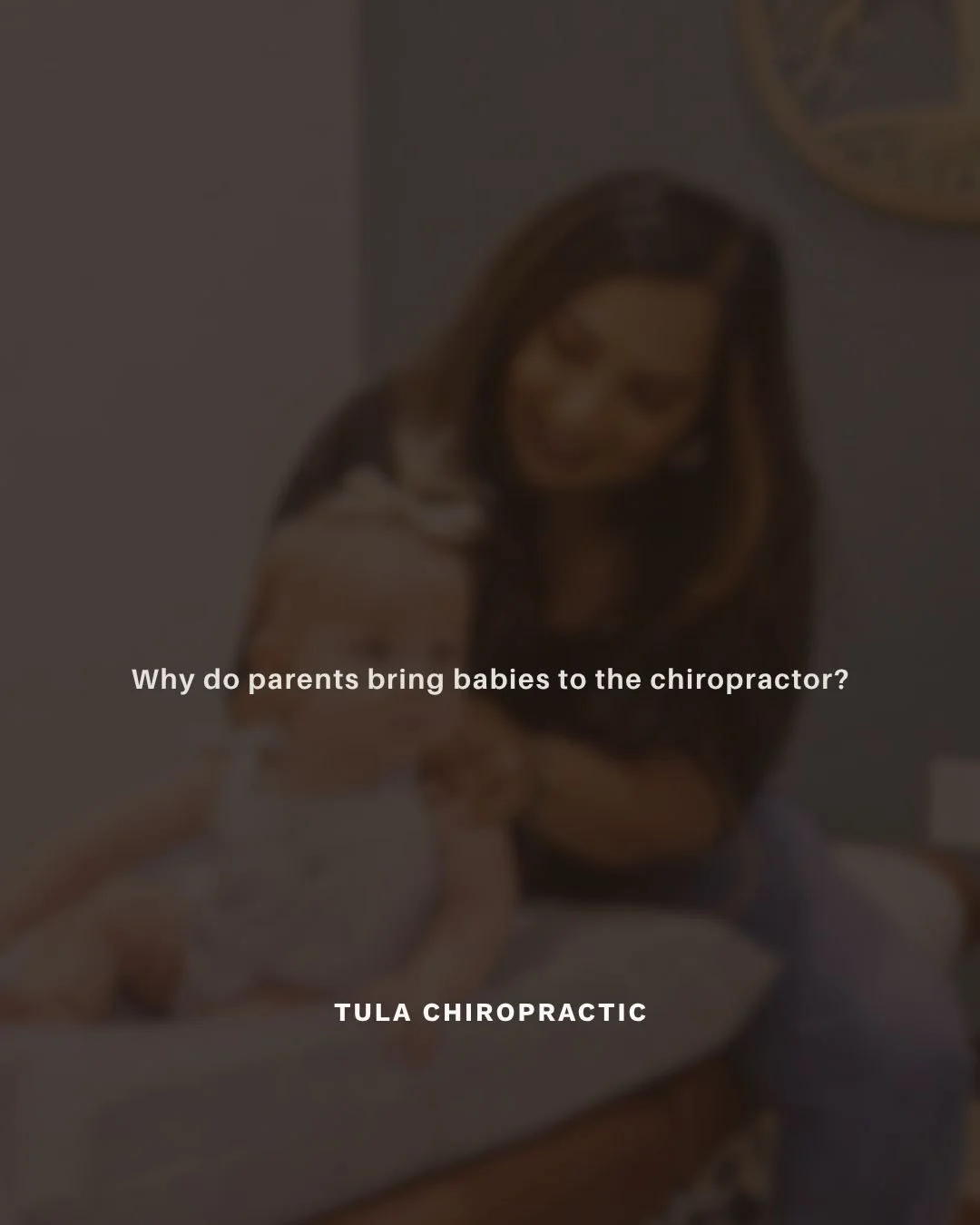 A lot of parents are curious about baby chiropractic care and want a real answer about what we actually look at.

Most often, parents bring babies in because they seem tense, stiff, uncomfortable in certain positions, favor one side, have feeding rel