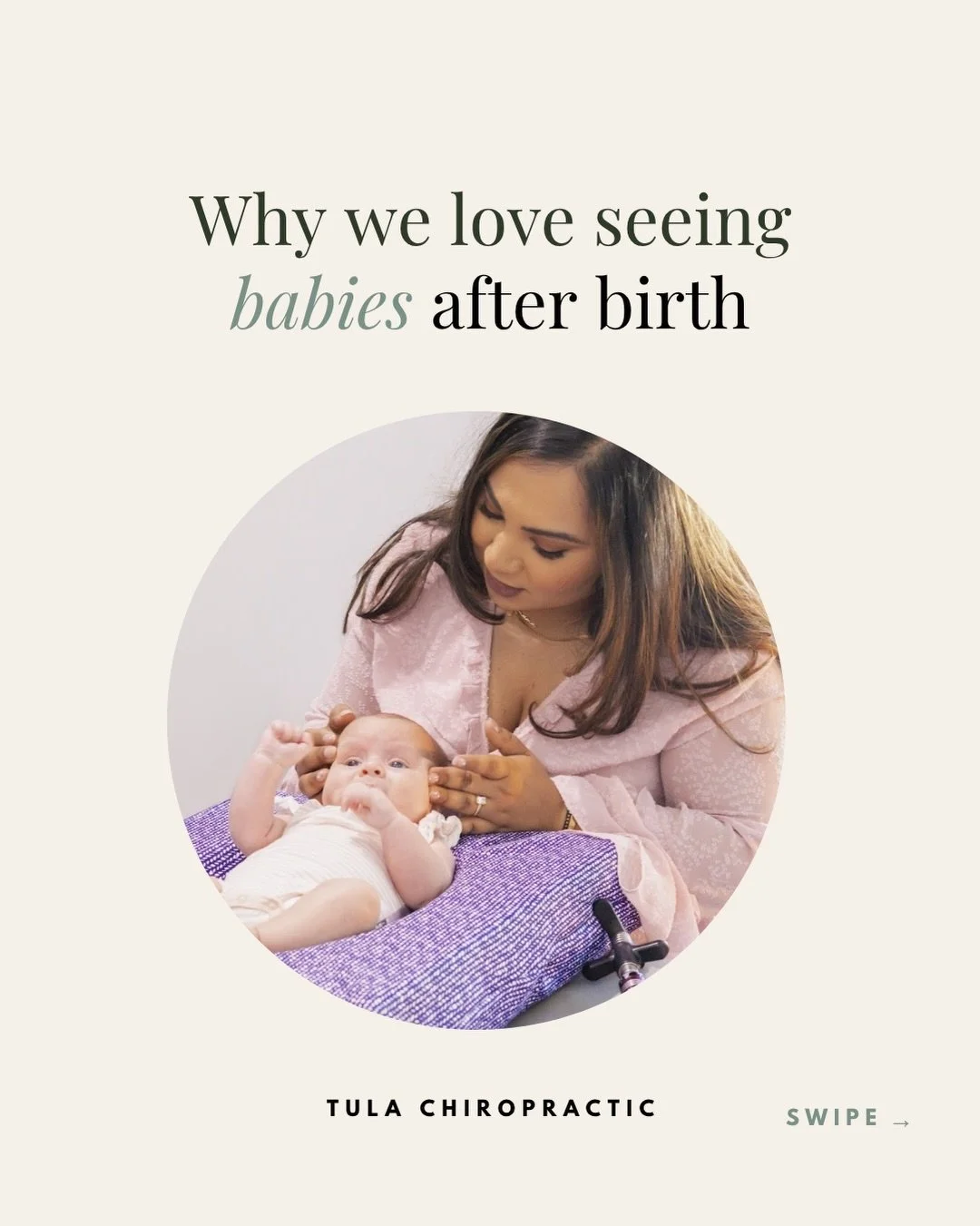 Birth is a big journey for a brand new body too. The position they were in, the way they arrived, the squeeze on the way out. That is a lot for a tiny nervous system, and sometimes it shows up as a baby who favors one side, struggles to settle, or wo