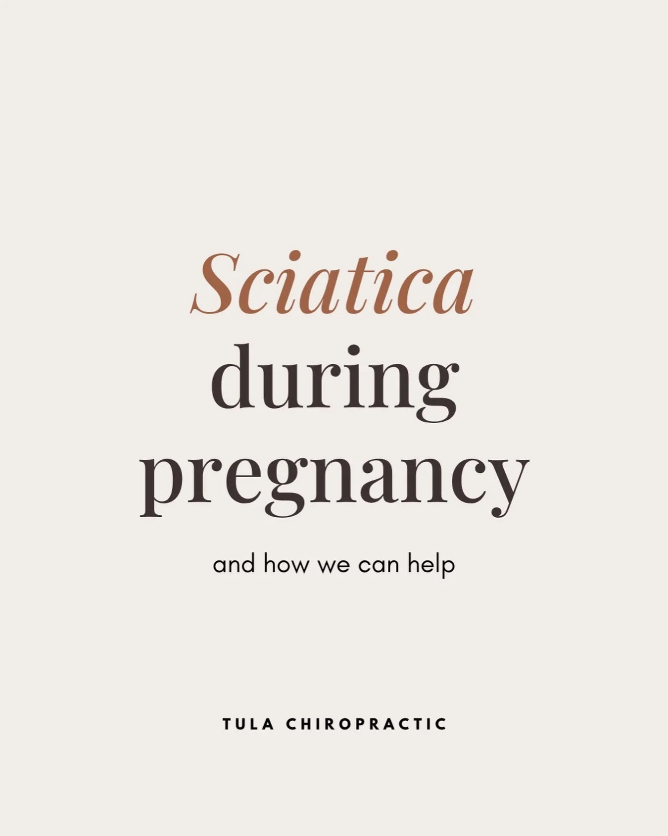 You stand up after sitting and a bolt of burning fires from your low back or bottom straight down one leg. Sometimes tingling, sometimes numbness, almost always one side. In pregnancy, that is usually sciatica. 🤍

Here is how chiropractic care actua
