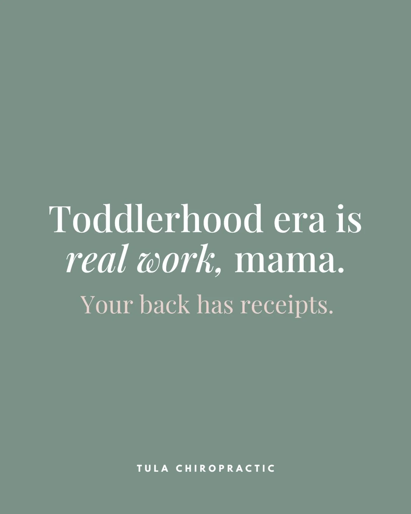 Toddlerhood era is real work, mama. And your back has the receipts. 😅

The hip carry. The scoop off the floor for the hundredth time. The car seat lean. The &ldquo;up, up, up&rdquo; while you&rsquo;re holding four other things. Nobody warns you that
