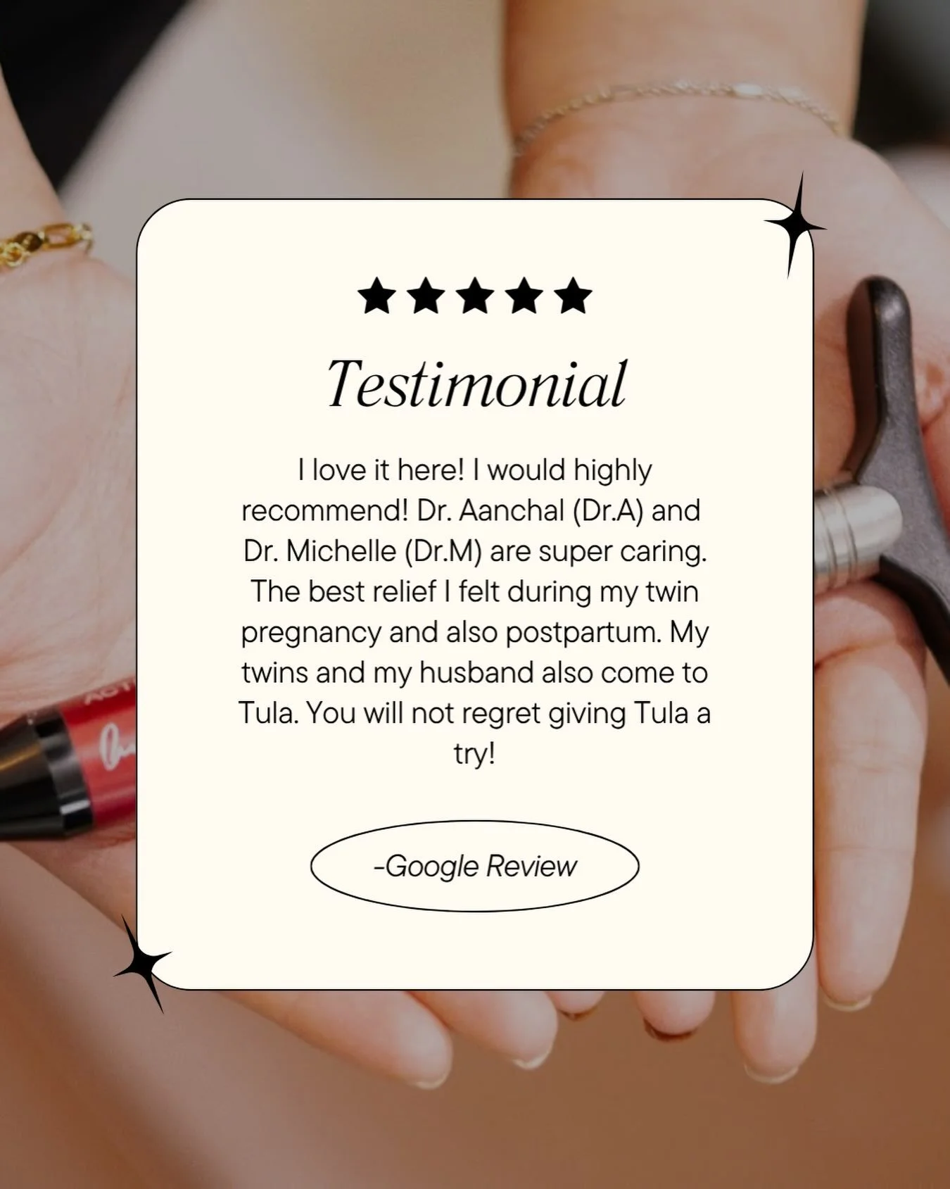 Yay! We love our Tula Testimonials! 💕