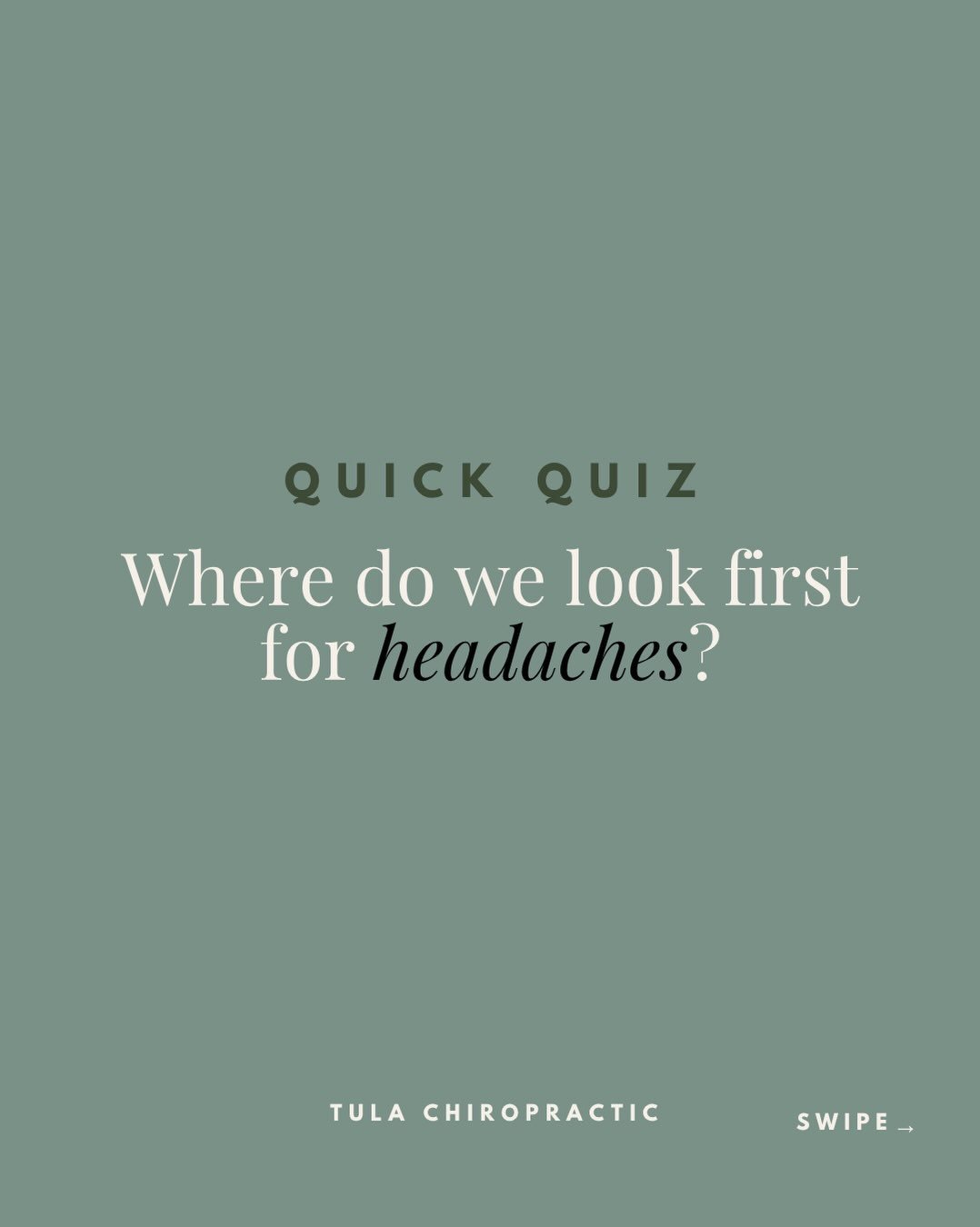 Most people are surprised the answer isn&rsquo;t &ldquo;your head.&rdquo; The base of your skull and the top two bones in your neck carry a lot of tension you never actually feel there, it just shows up somewhere else.

This is one of the first spots