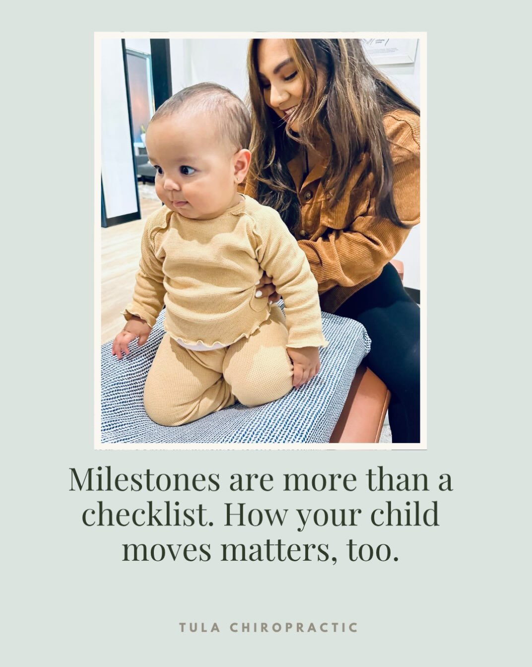 Rolled over on time. Sat up on time. Walked on time. Checklist complete, right?

Not quite. We care just as much about how your child gets to each milestone as when they hit it.

Does she only roll one direction? Does he push up through one arm more 
