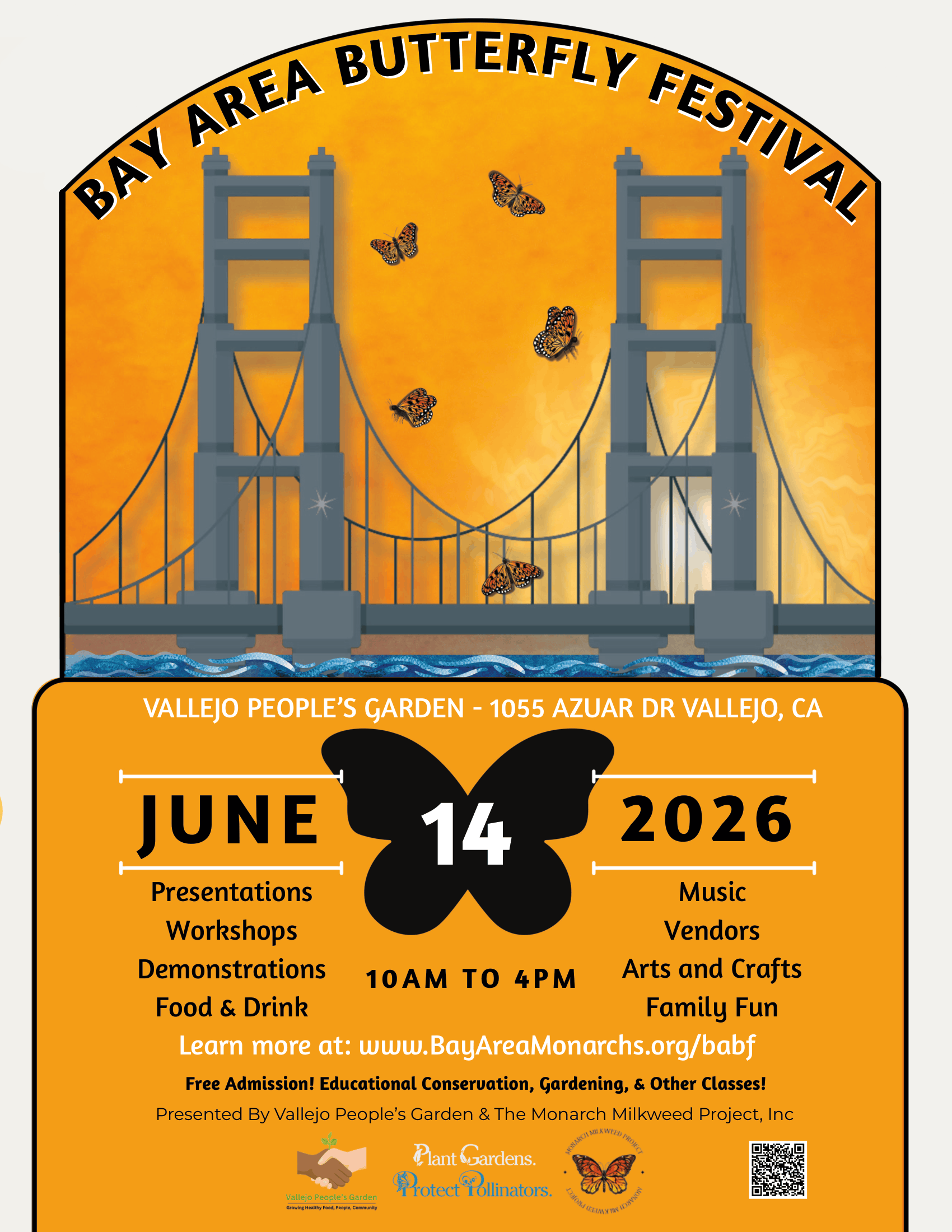 Bay Area Butterfly Festival 2026 Poster